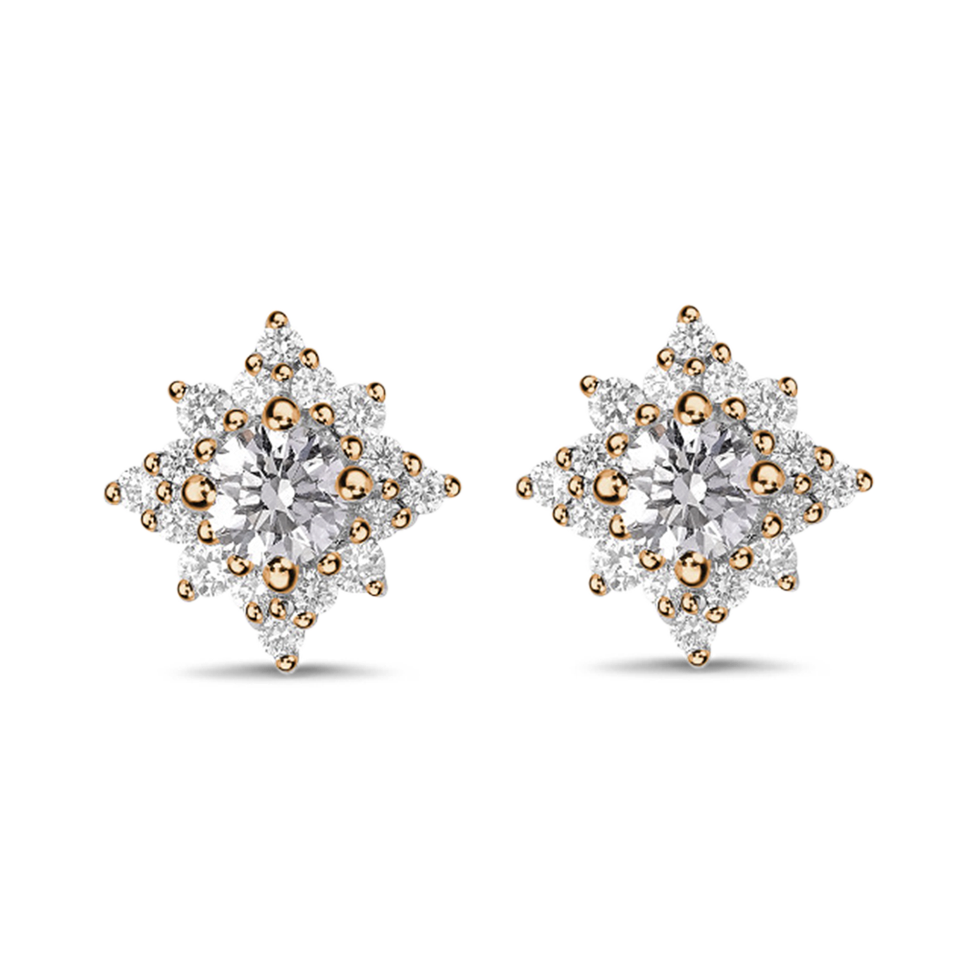 Star Struck Diamond Stud Earrings Brilliant cut, Claw set_1