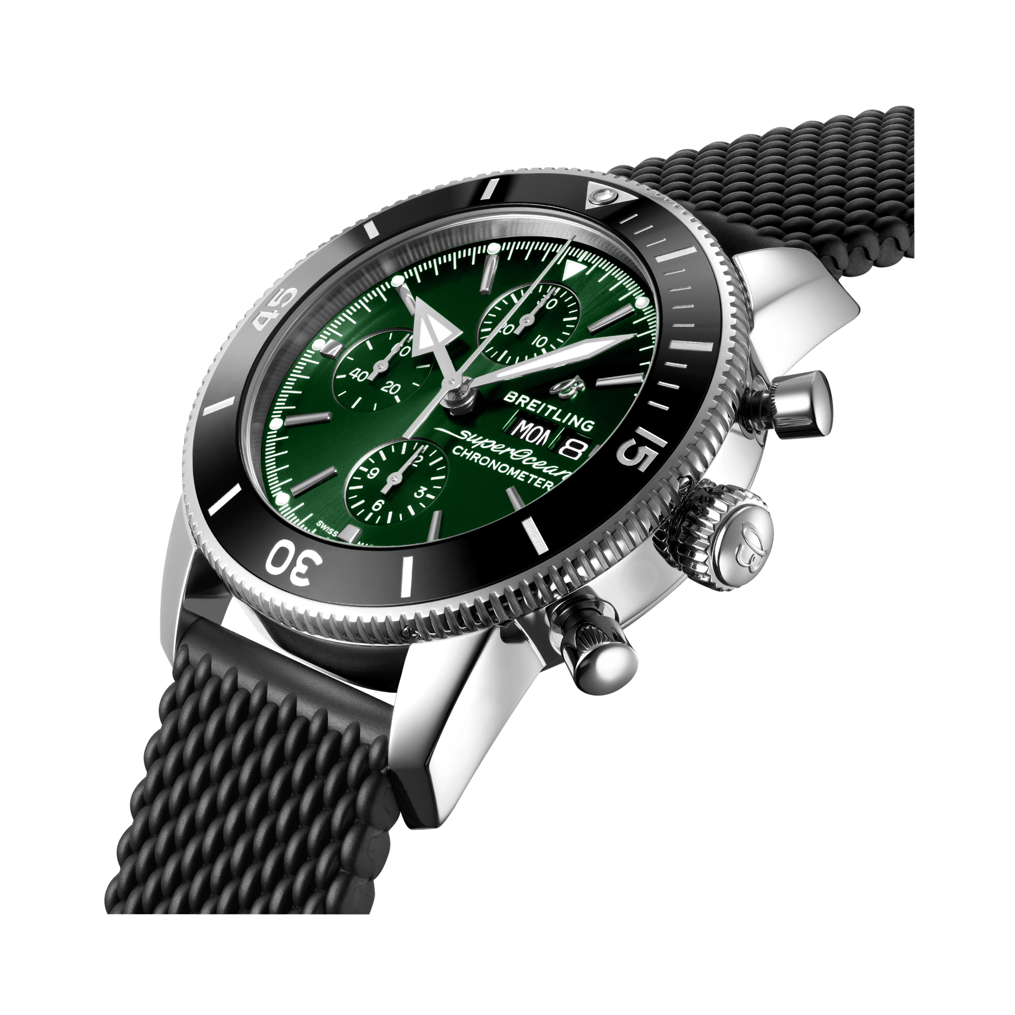Breitling Superocean Heritage Chronograph 44 44mm, Green Dial, Baton Numeral_3