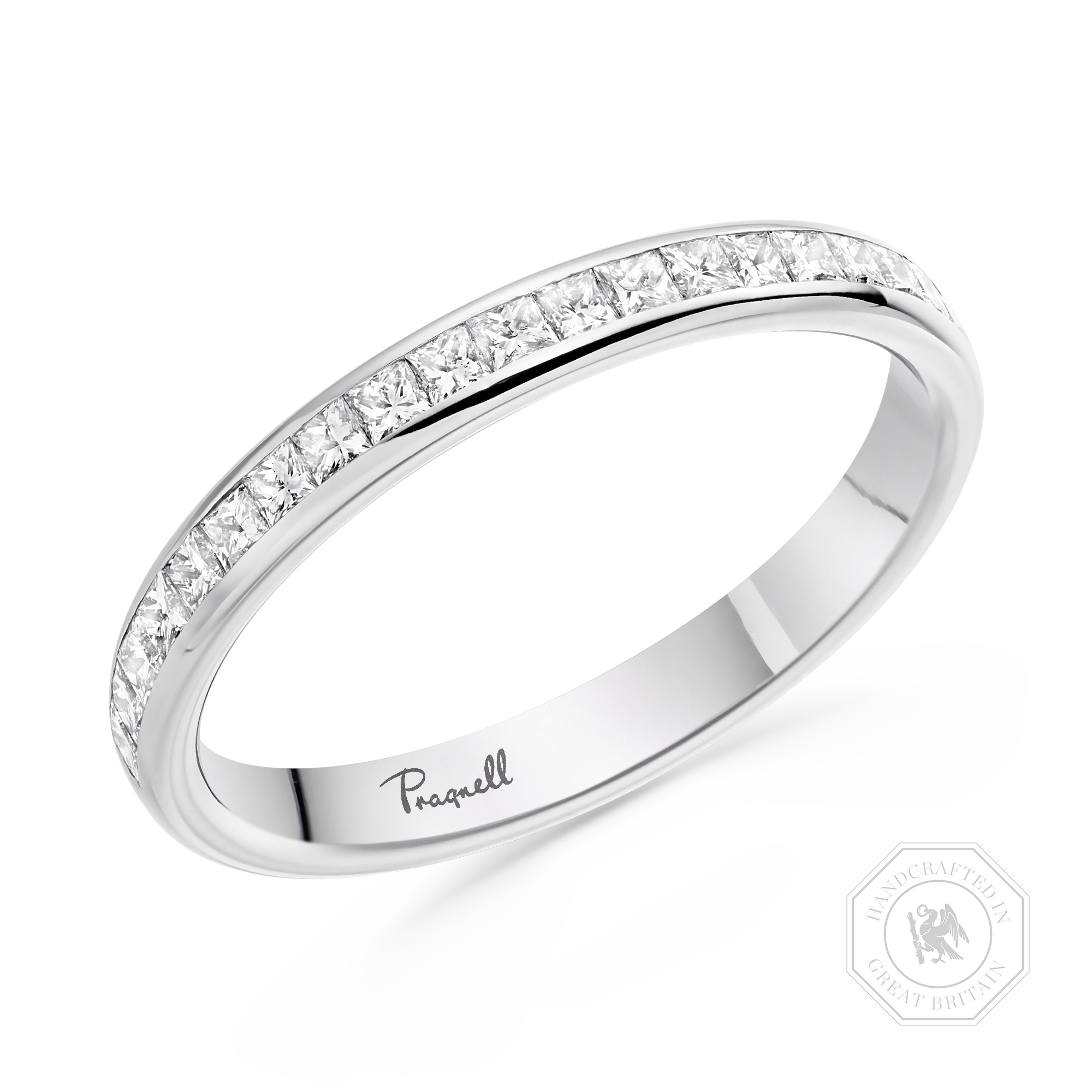 Princess Cut Diamond Half Eternity Ring Princess Cut, Half Eternity, Channel Set_1