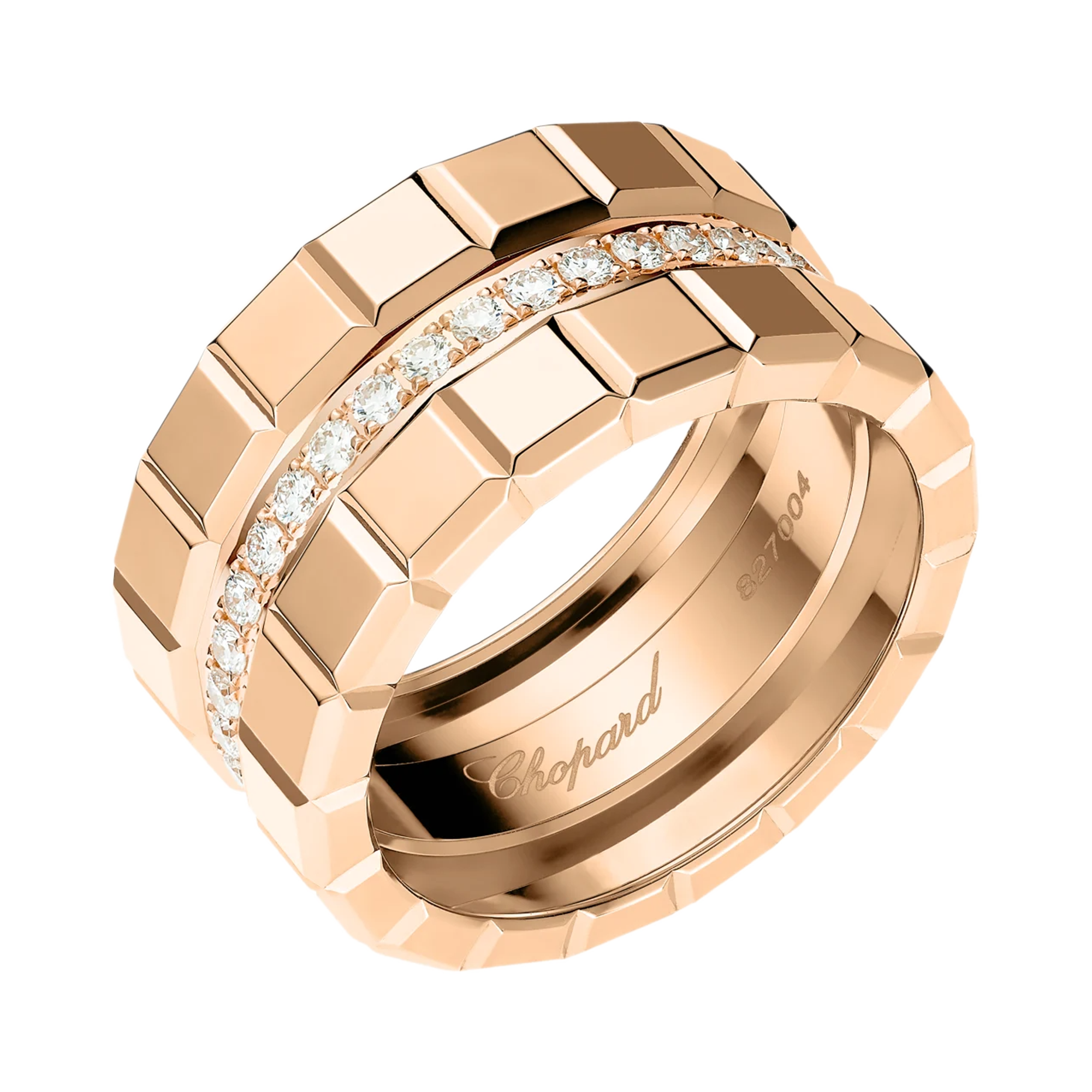 Chopard Wide Ice Cube Ring Brilliant Cut, Channel Set_1