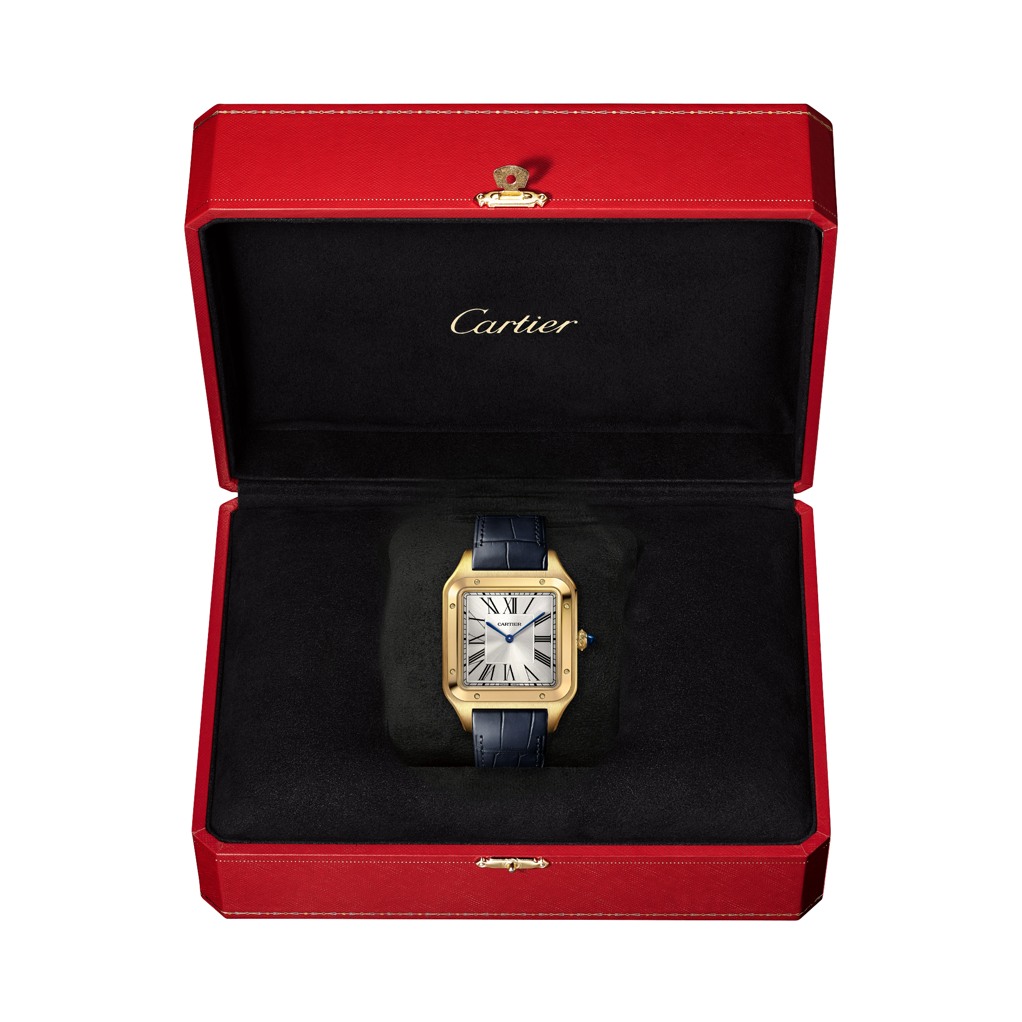 Cartier Santos Dumont 33.9mm, Silver Dial, Roman Numerals_5