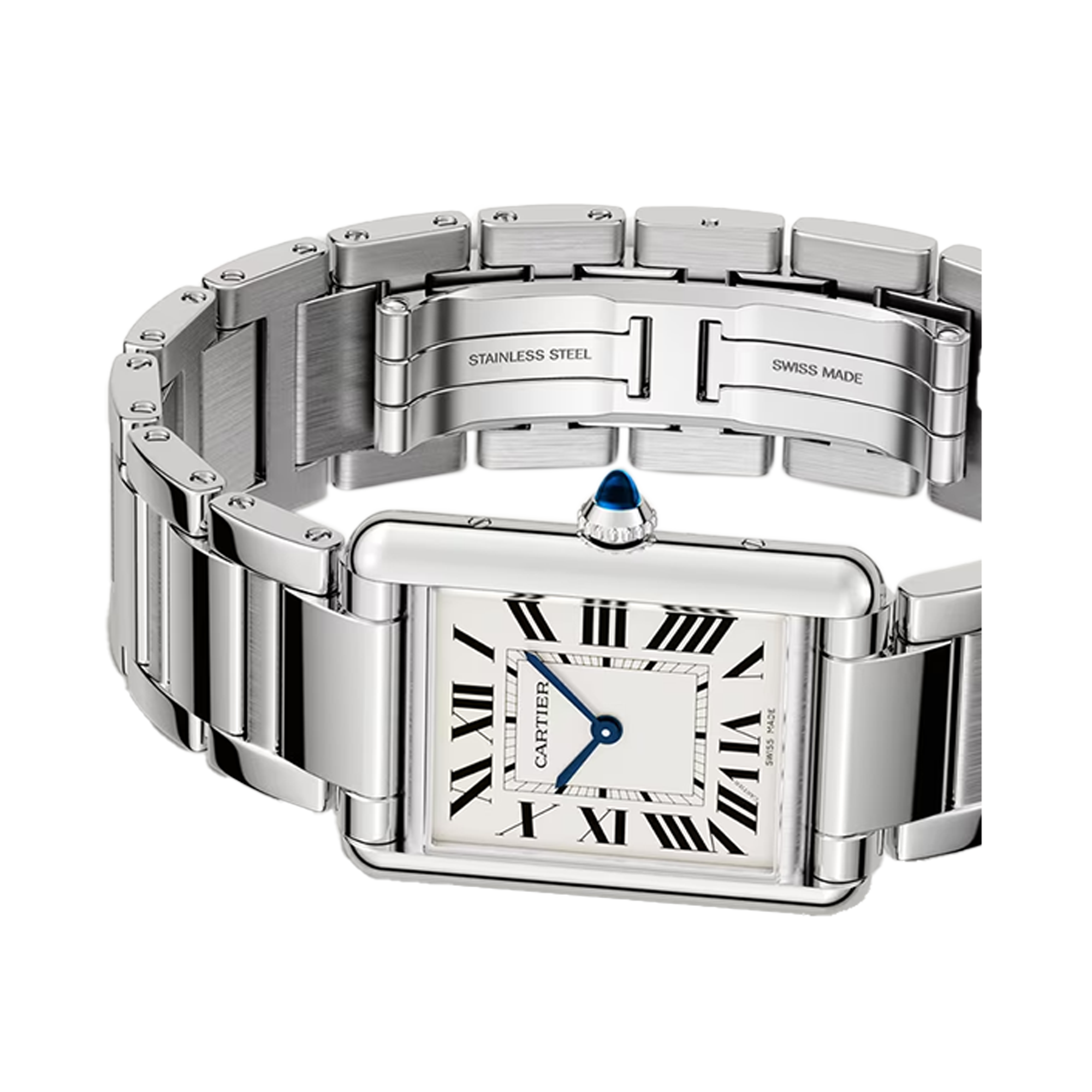 Cartier Tank Must 33.7mm, Silver Dial, Roman Numerals_5