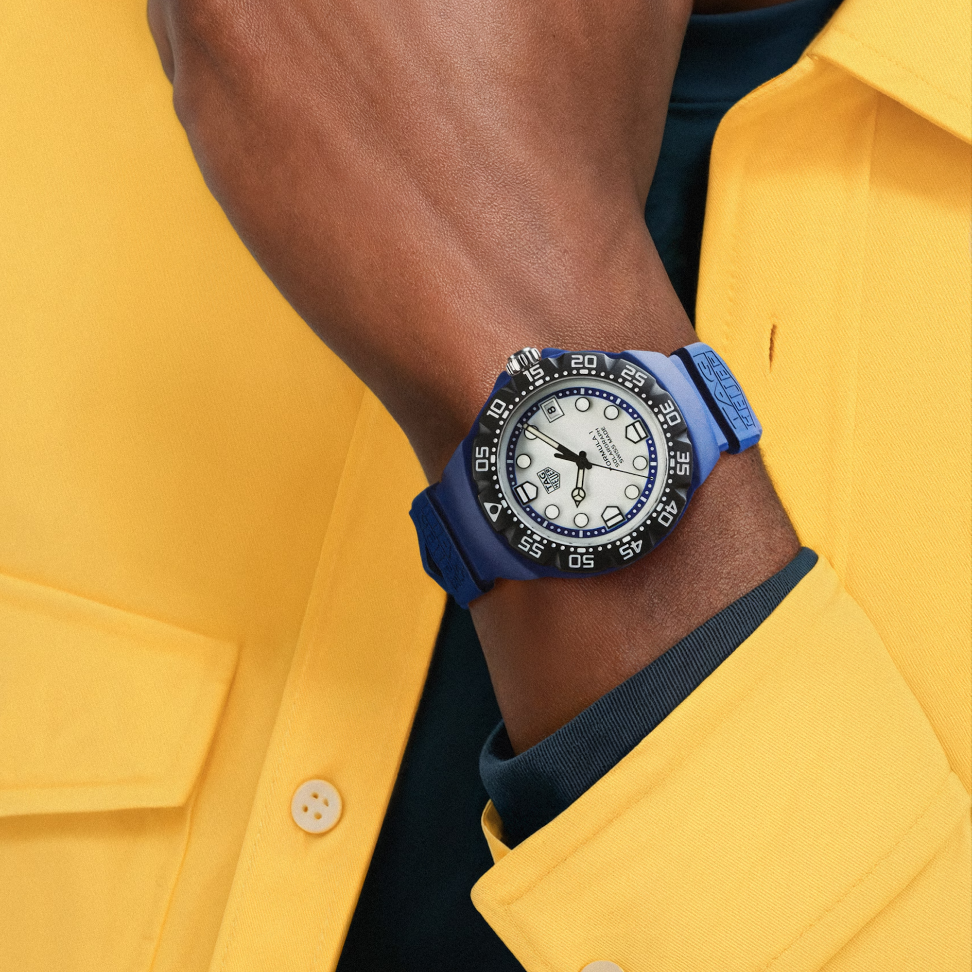 TAG Heuer Formula 1 Solargraph Limited Edition 38mm, White Dial, Baton Numerals_10