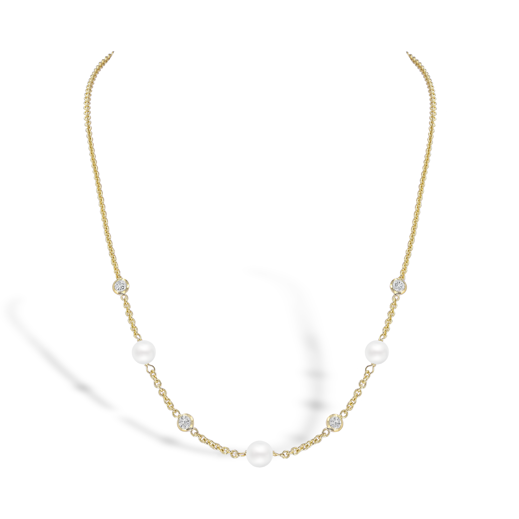 Sundance Fresh Water Pearl Diamond Necklace Spectacle Set_1
