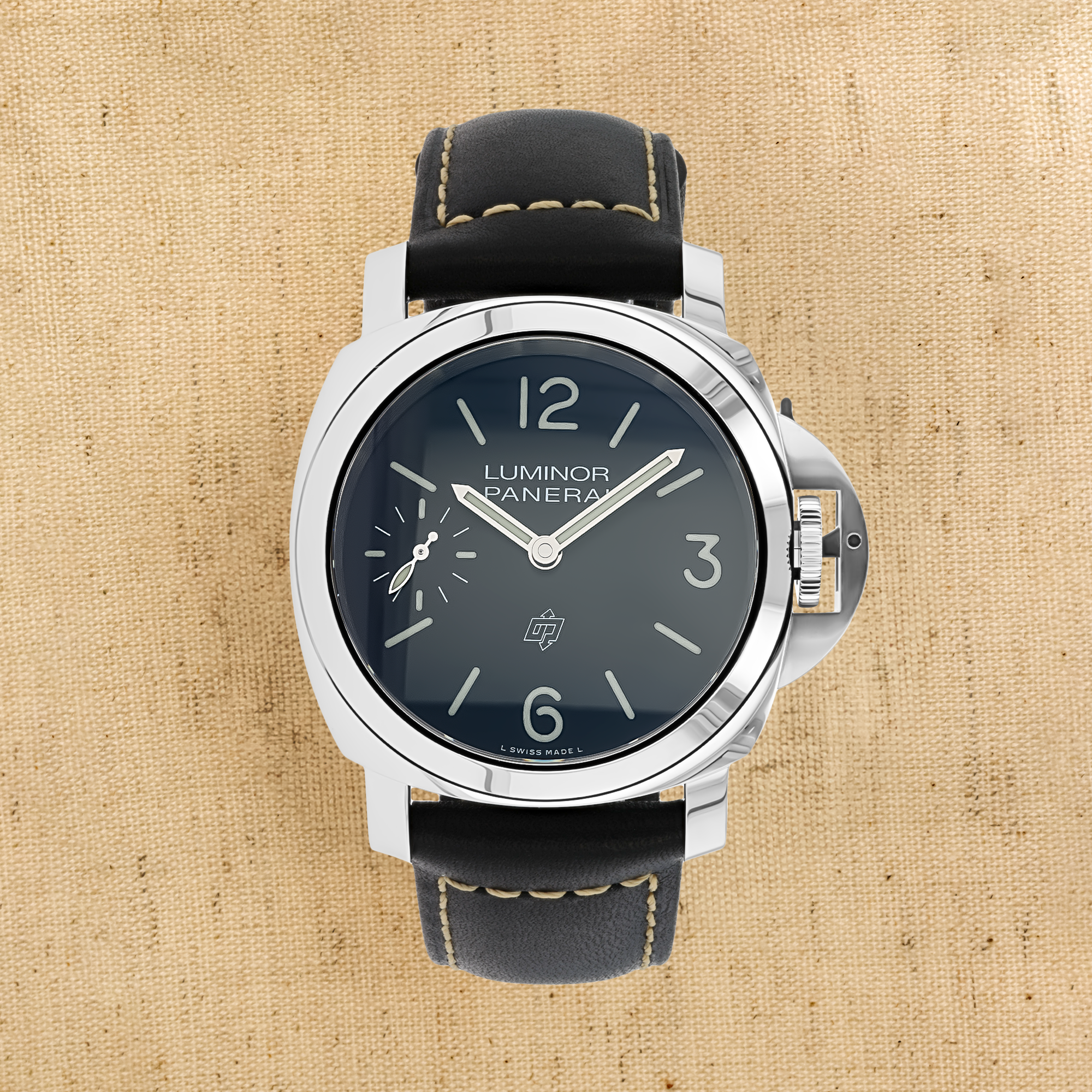 Pre-Owned Panerai Luminor Logo - 44mm 44mm, Black Dial,  Numerals_1