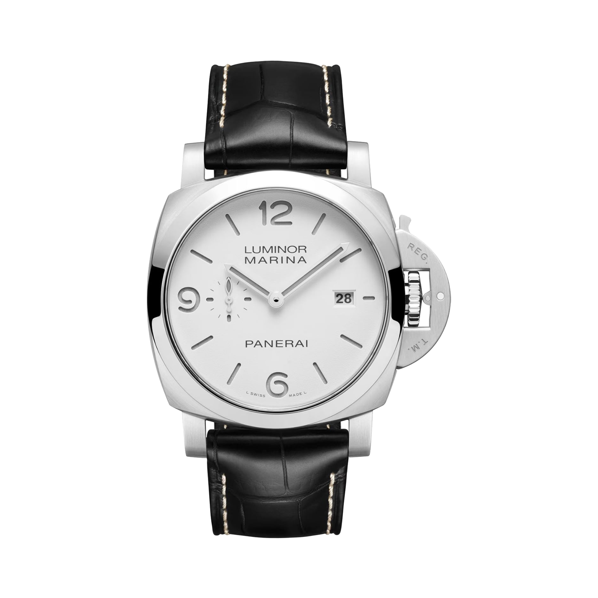 Panerai Luminor Marina 44mm, White Dial, Arabic/Baton Numerals_1