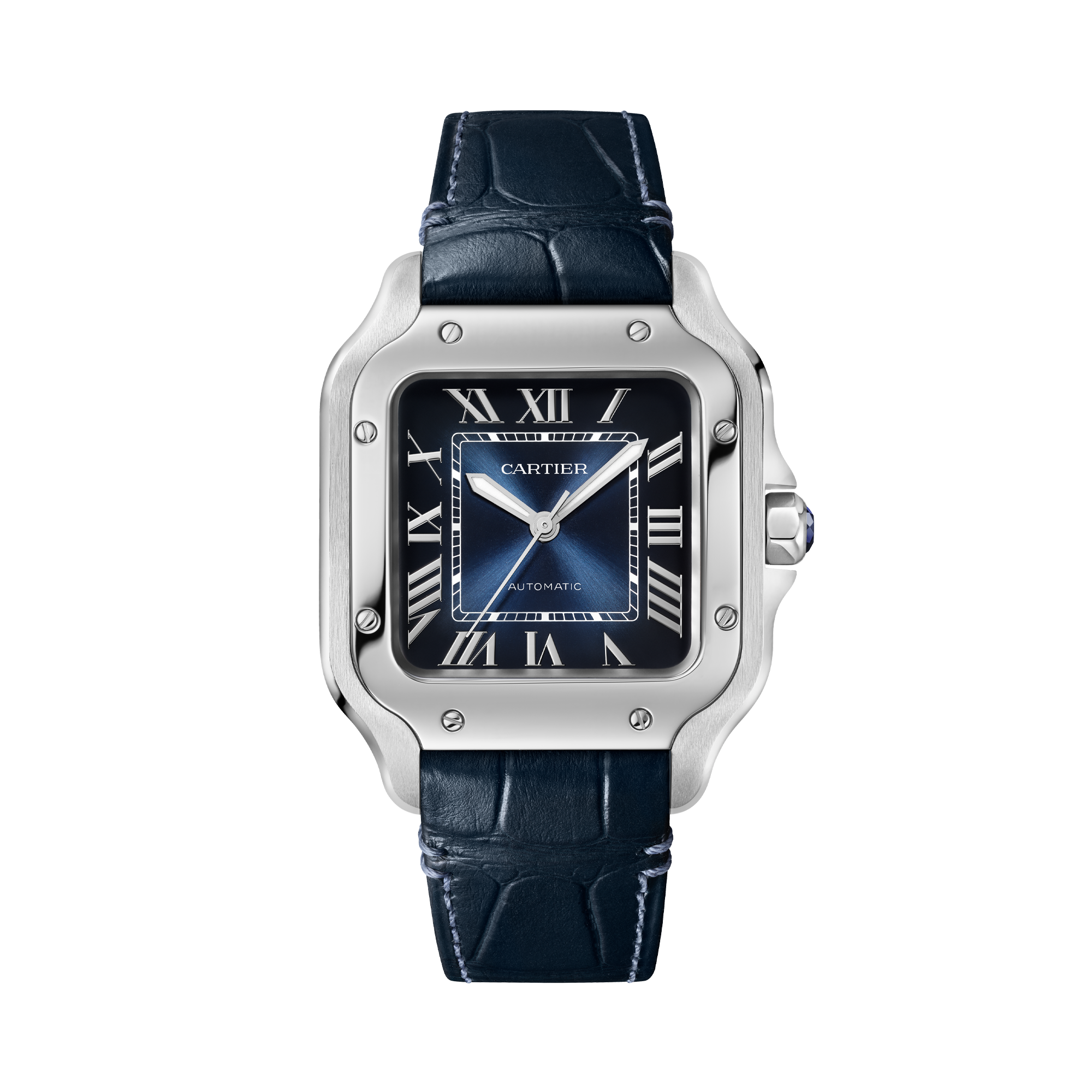 Cartier Santos de Cartier 35mm, Blue Dial, Roman Numerals_1