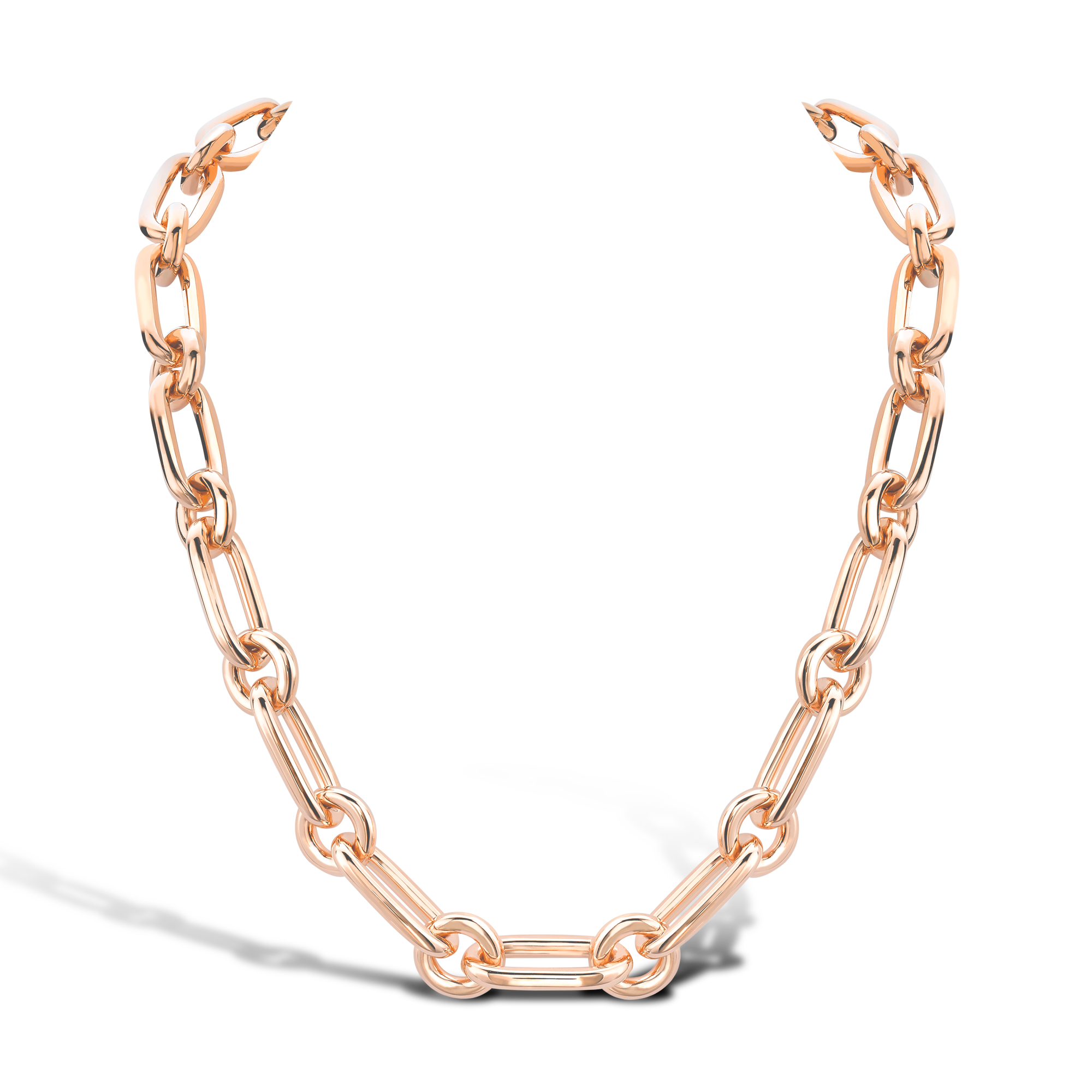 Havana Chain Necklace in 18ct Rose Gold
