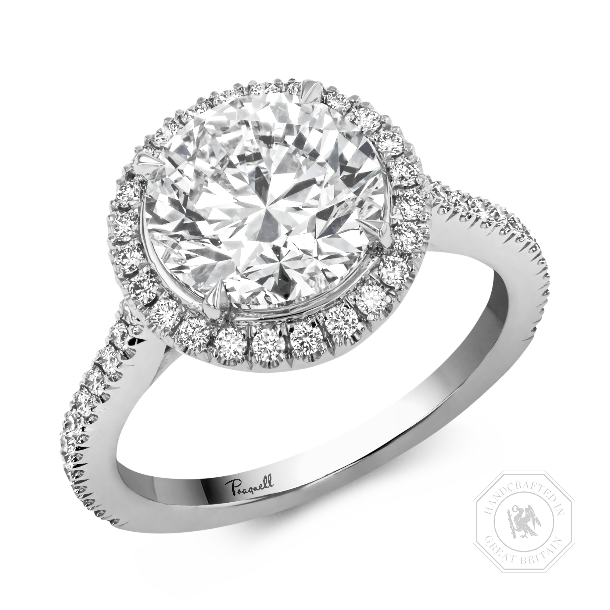 Celestial  3.01ct Brilliant Cut Diamond Cluster Ring Brilliant cut, Claw set_1
