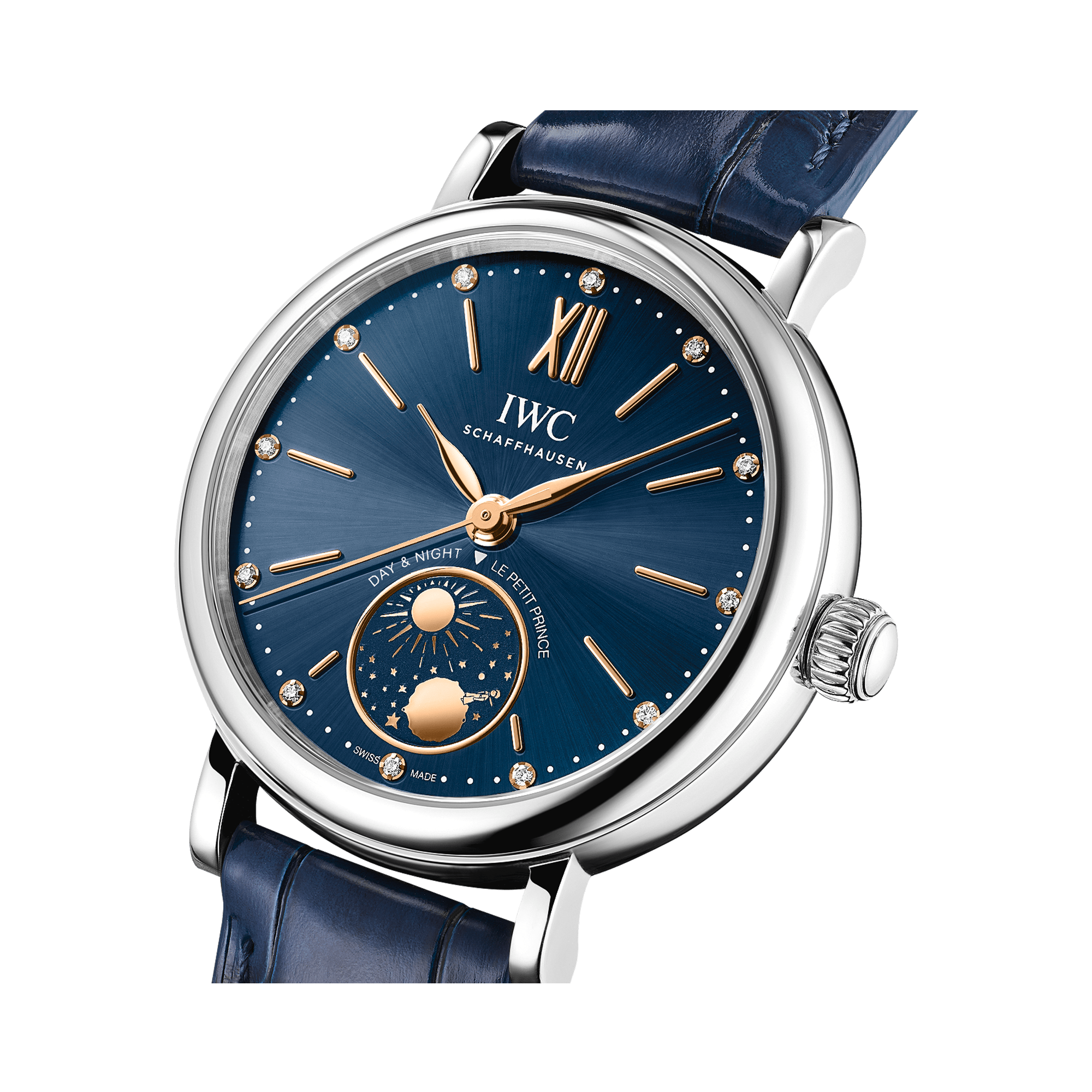 IWC Portofino Automatic Day & Night 34 Le Petit Prince 34mm, Blue Dial, Baton Numerals_3