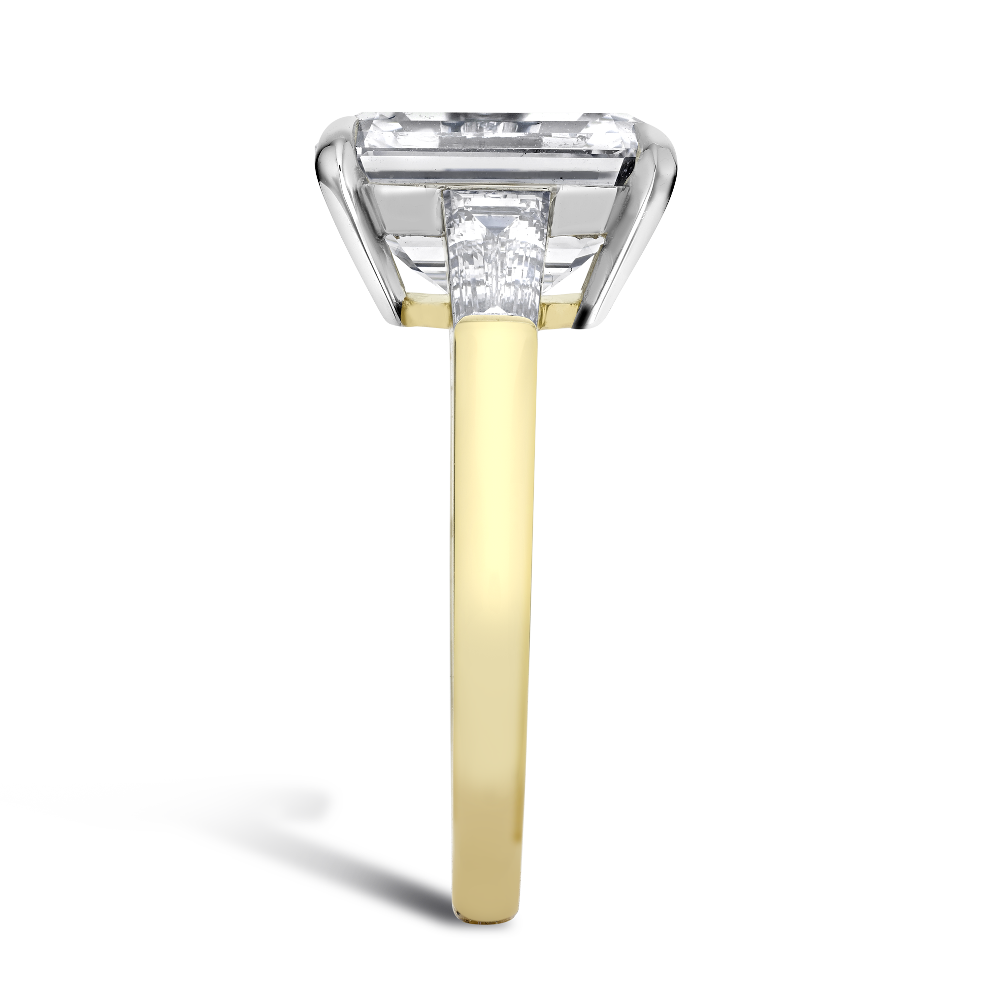 Regency 5.02ct Diamond Solitaire Ring Emerald Cut, Claw Set_4