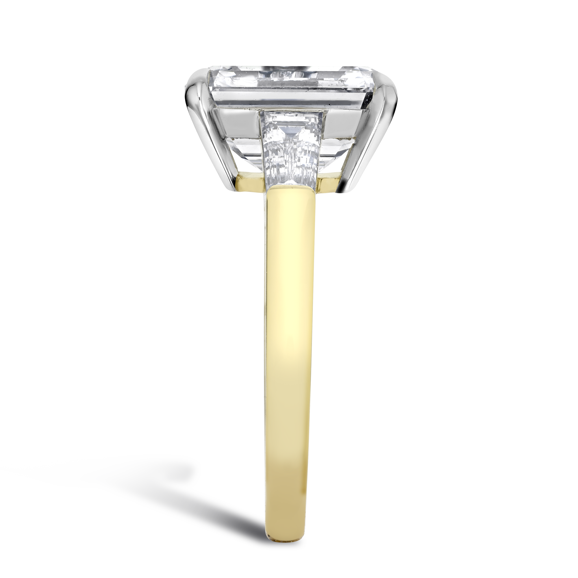 Regency 5.02ct Diamond Solitaire Ring Emerald Cut, Claw Set_4