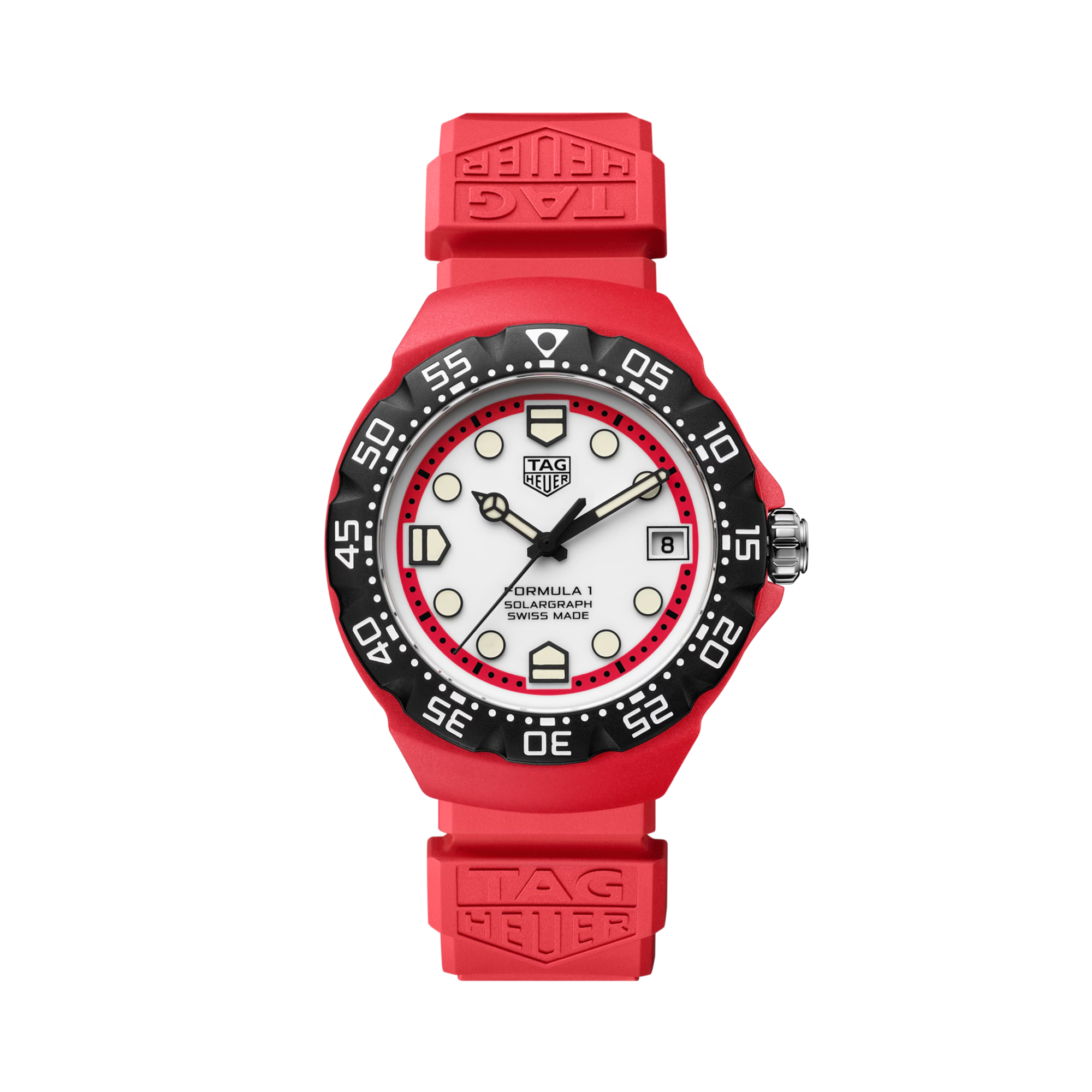 TAG Heuer Formula 1 SolarGraph 38mm, White Dial, Dot Numerals_1