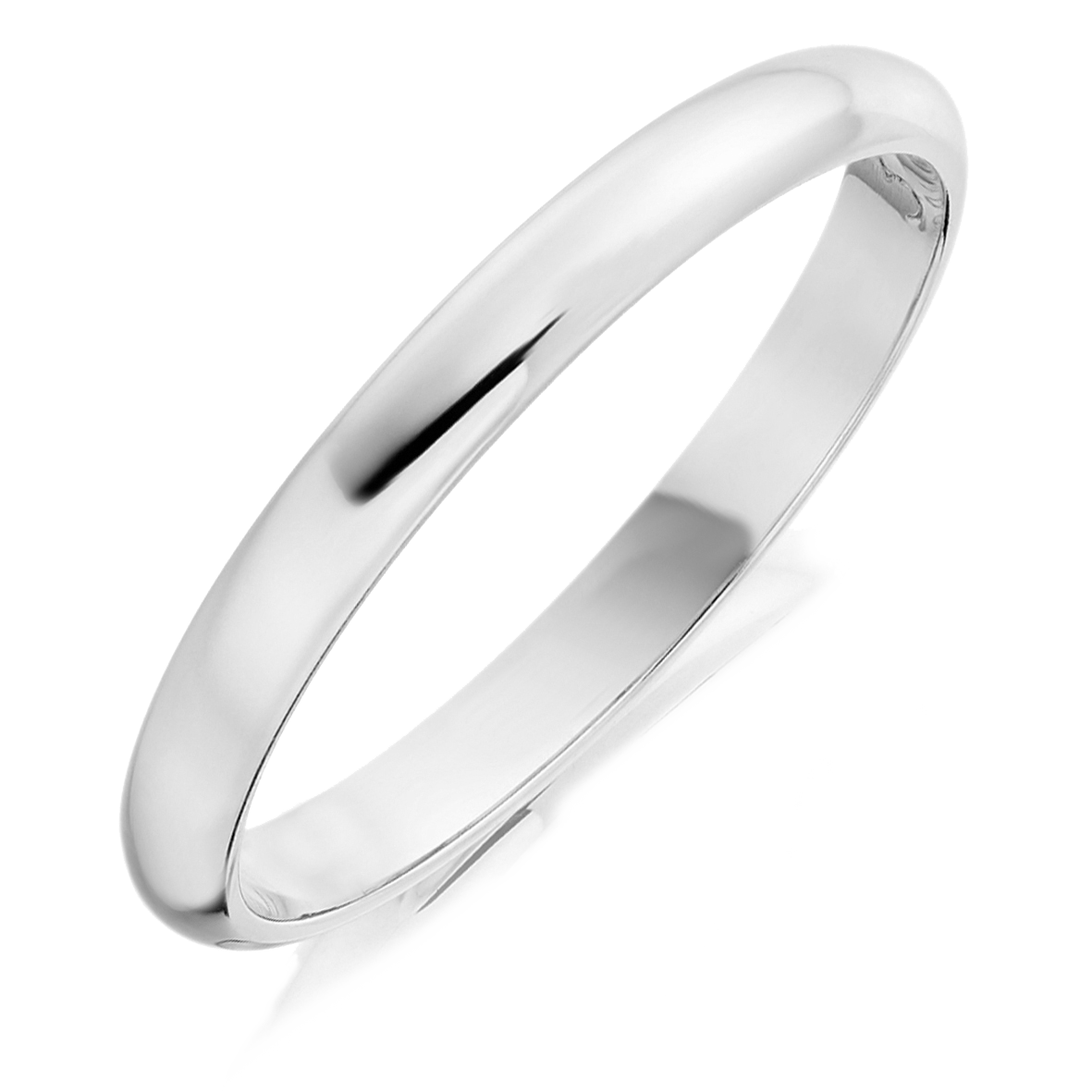 2.5mm D-Shape Wedding Ring _1