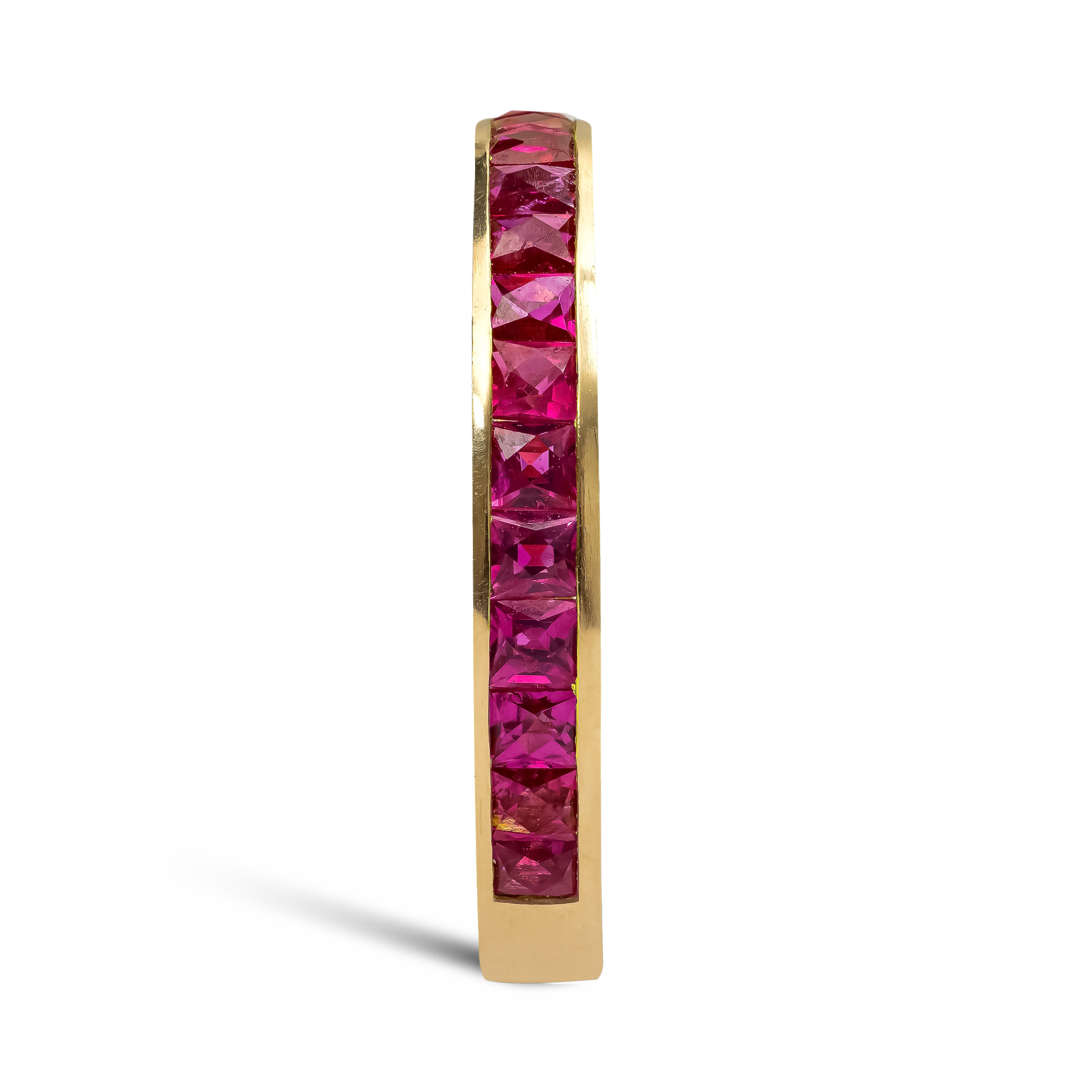 French Cut 1.50ct Ruby Full Eternity Ring French Cut, Channel Set_4