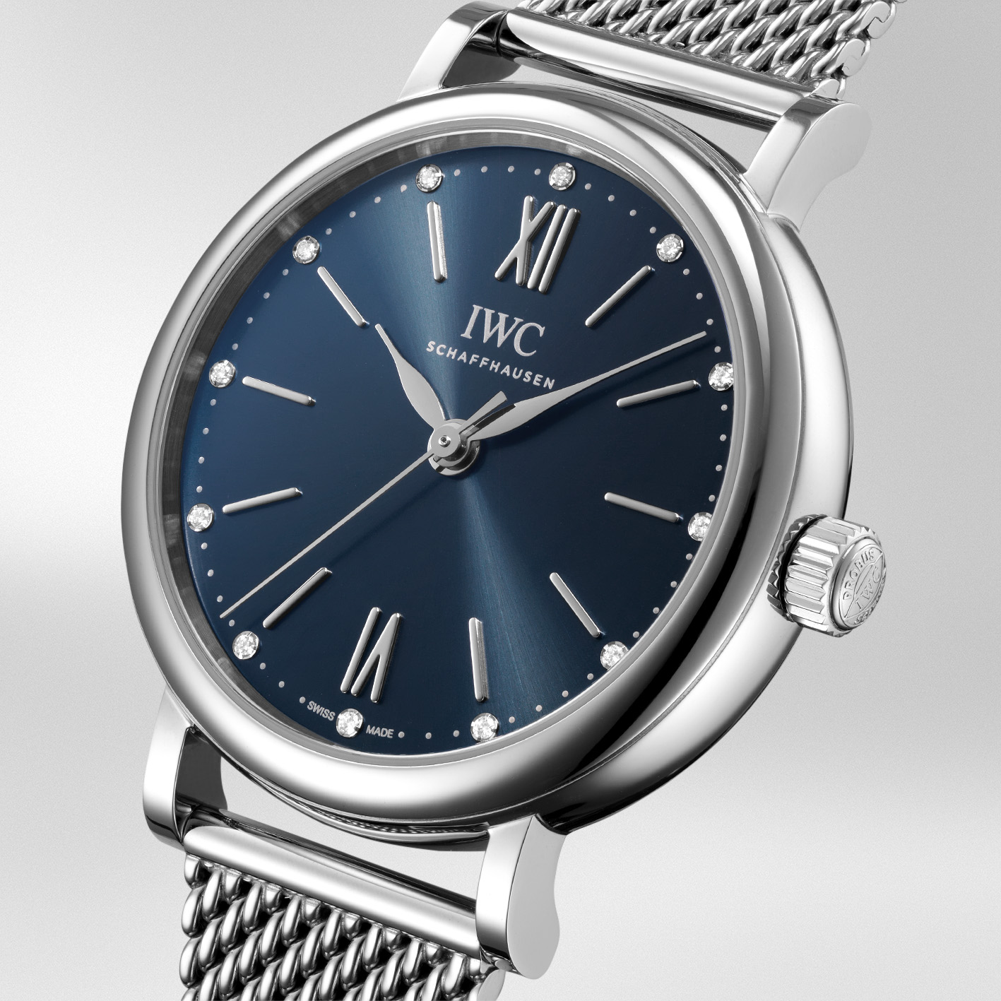 IWC Portofino Automatic 34 34mm, Blue Dial, Diamond Numerals_2