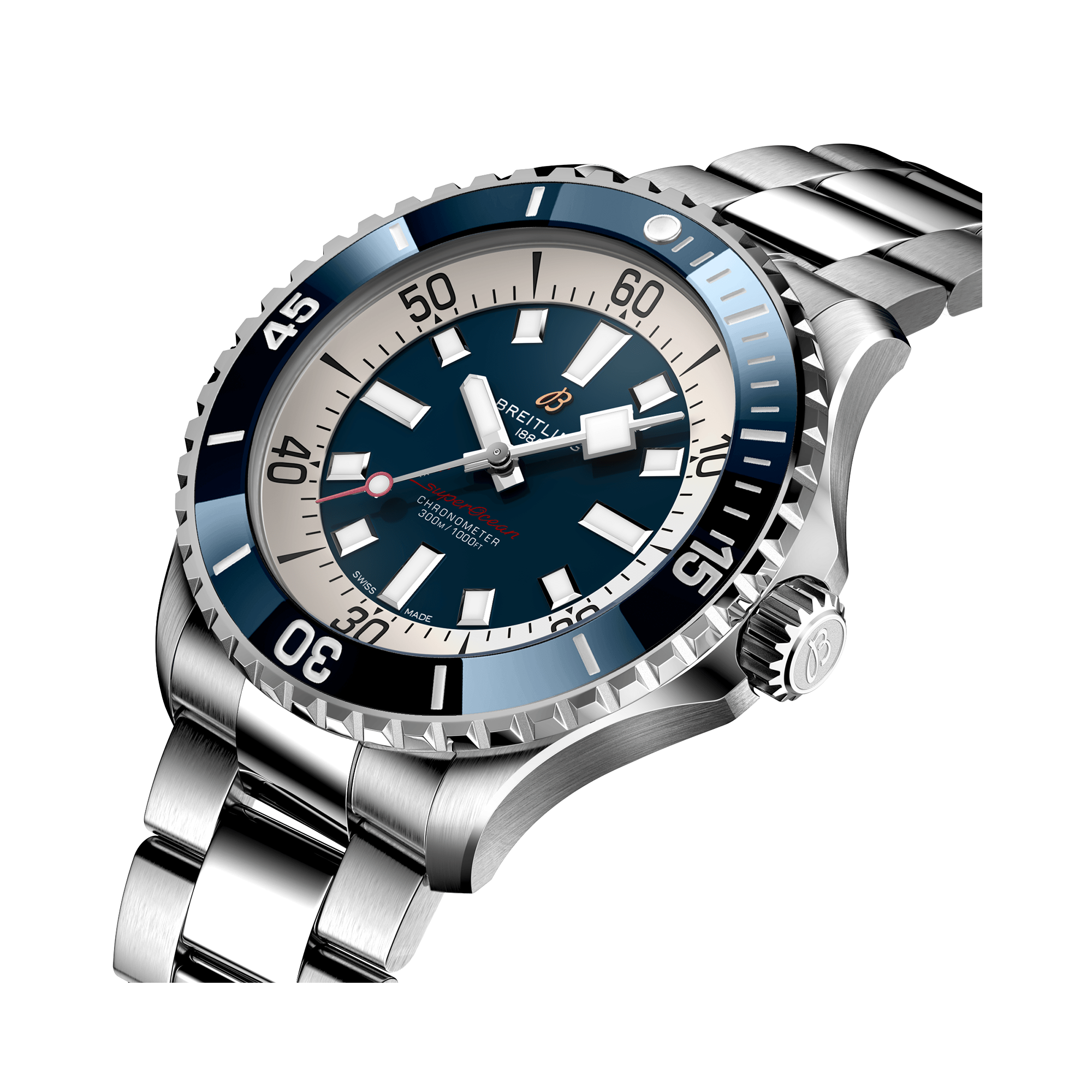 Breitling Superocean Automatic 46 46mm, Blue Dial, Arabic & Baton Numerals_3