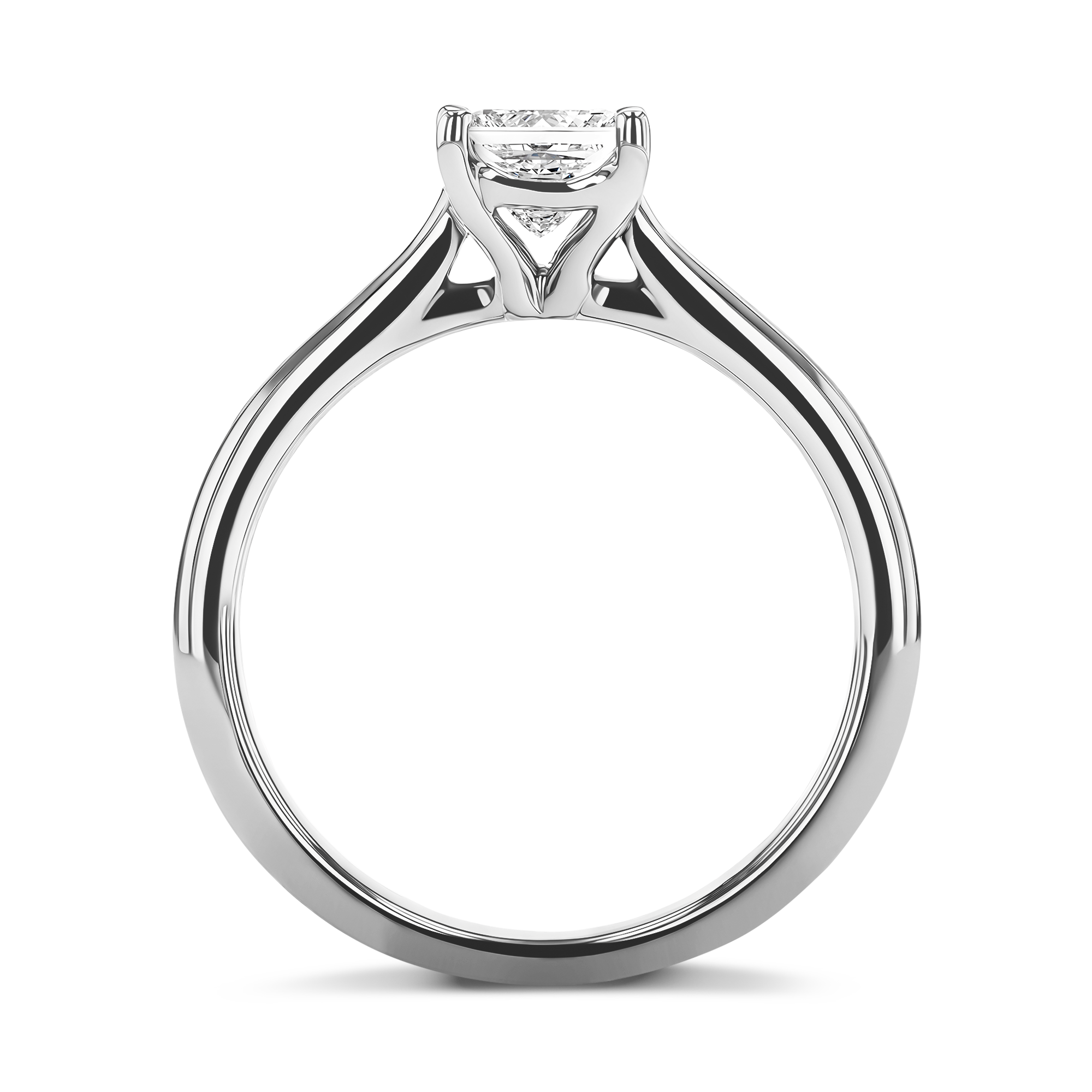 Gaia 0.70ct Princess Cut Diamond Ring Princess Cut, Claw Set_3