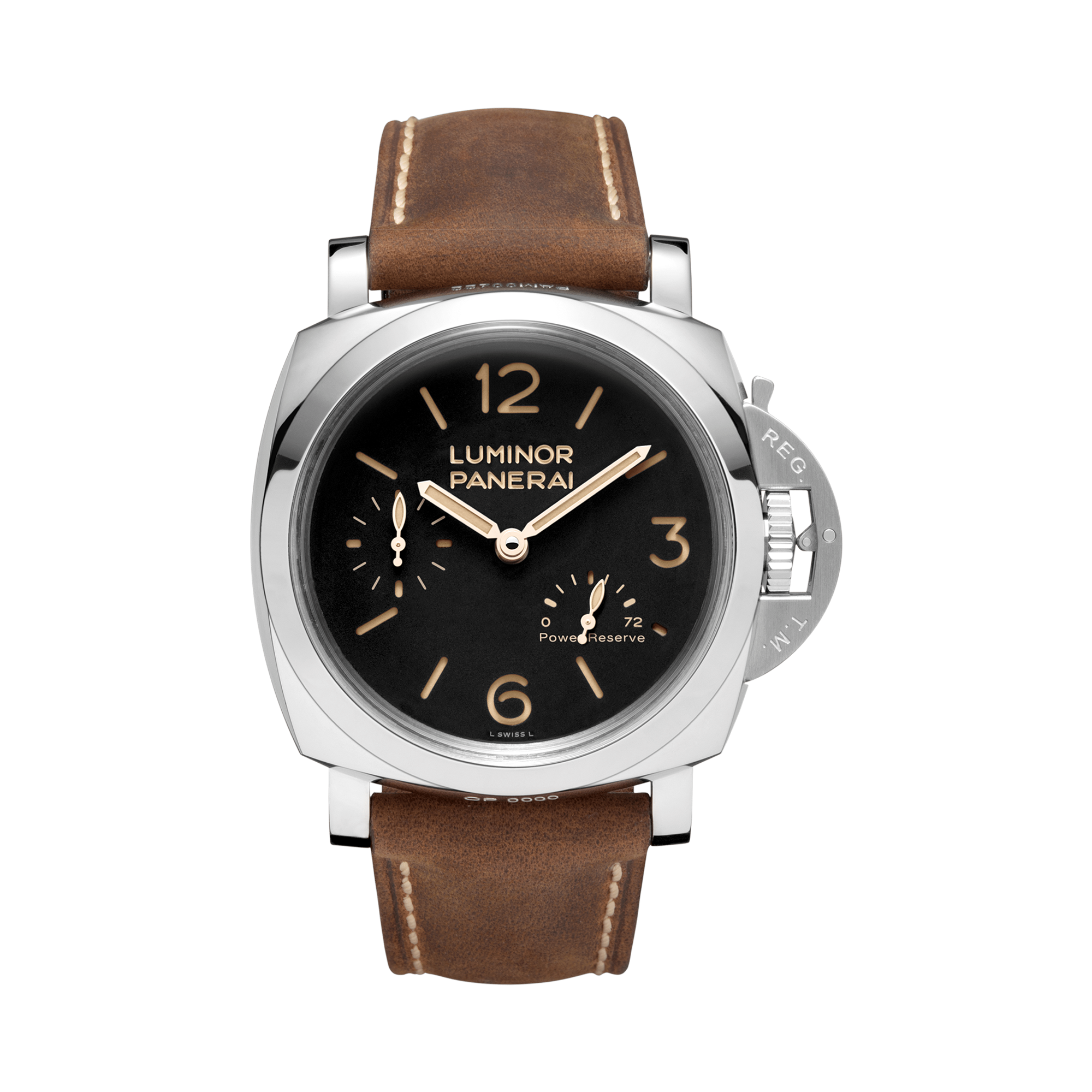 Panerai Luminor Power Reserve - 47mm Black Dial, Arabic/Baton Numerals_1