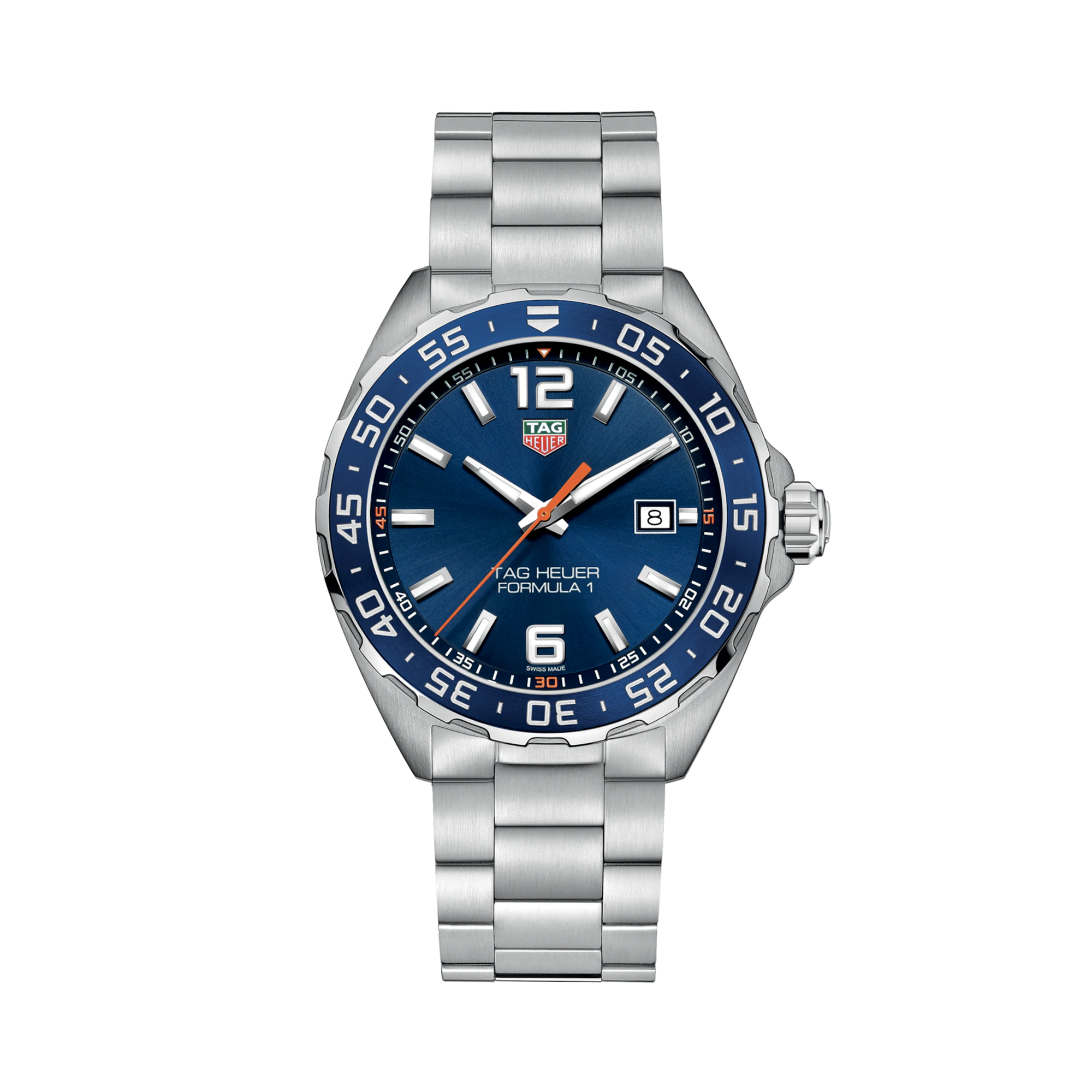 Tag Heuer Formula 1 43mm, Blue Dial, Arabic and Baton Numerals_1