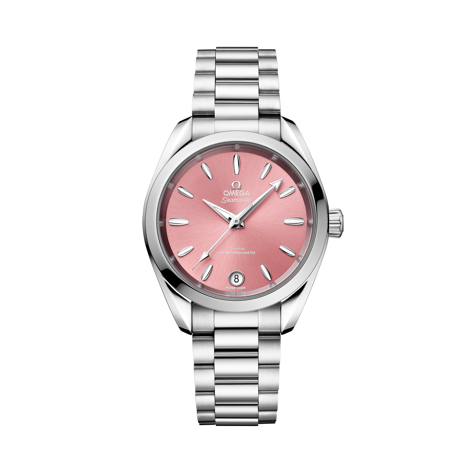 Omega Seamaster Aqua Terra 34mm, Pink Dial, Baton Numerals_1