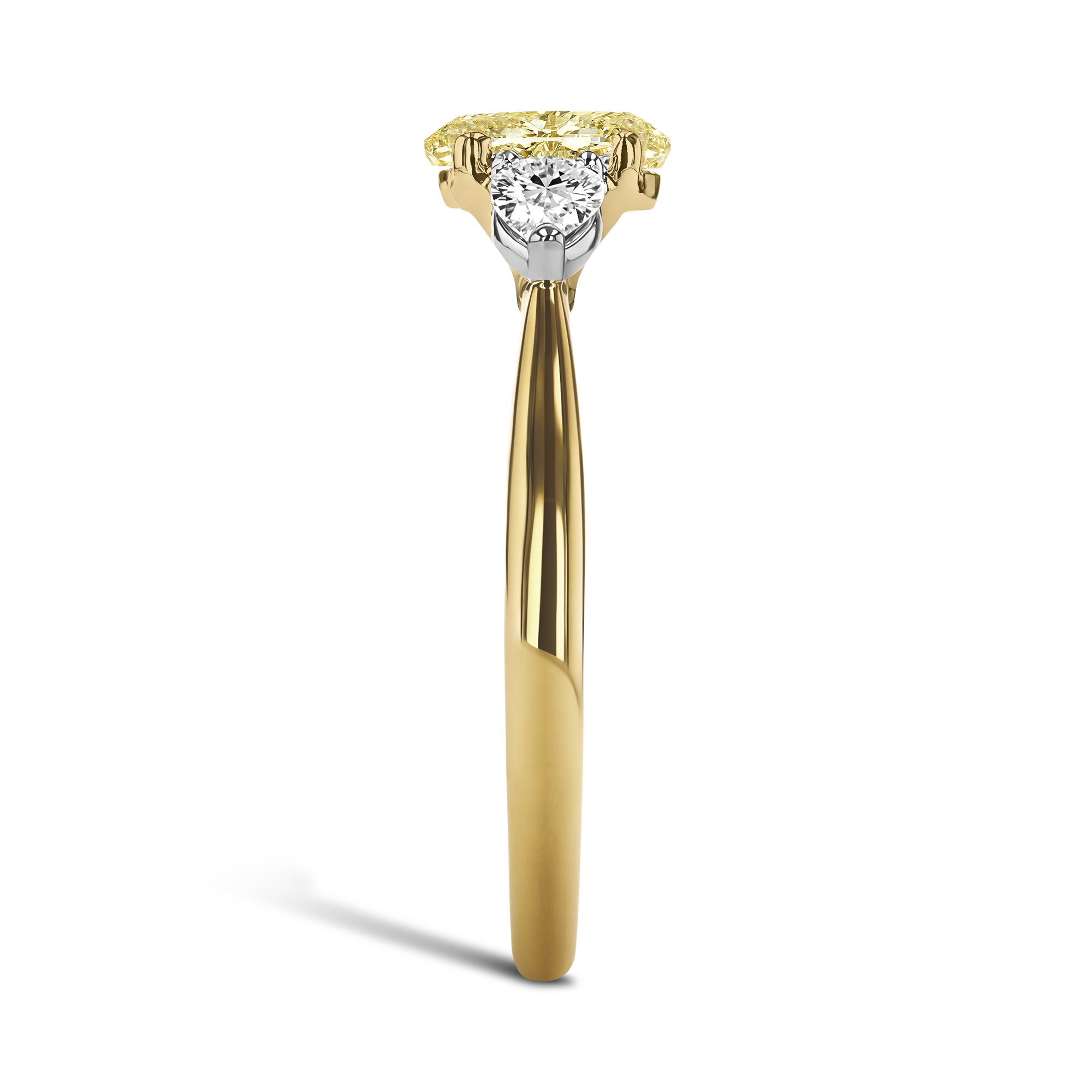 Classic 1.19ct Oval Cut Diamond Three Stone Ring Oval Cut, Claw Set_4