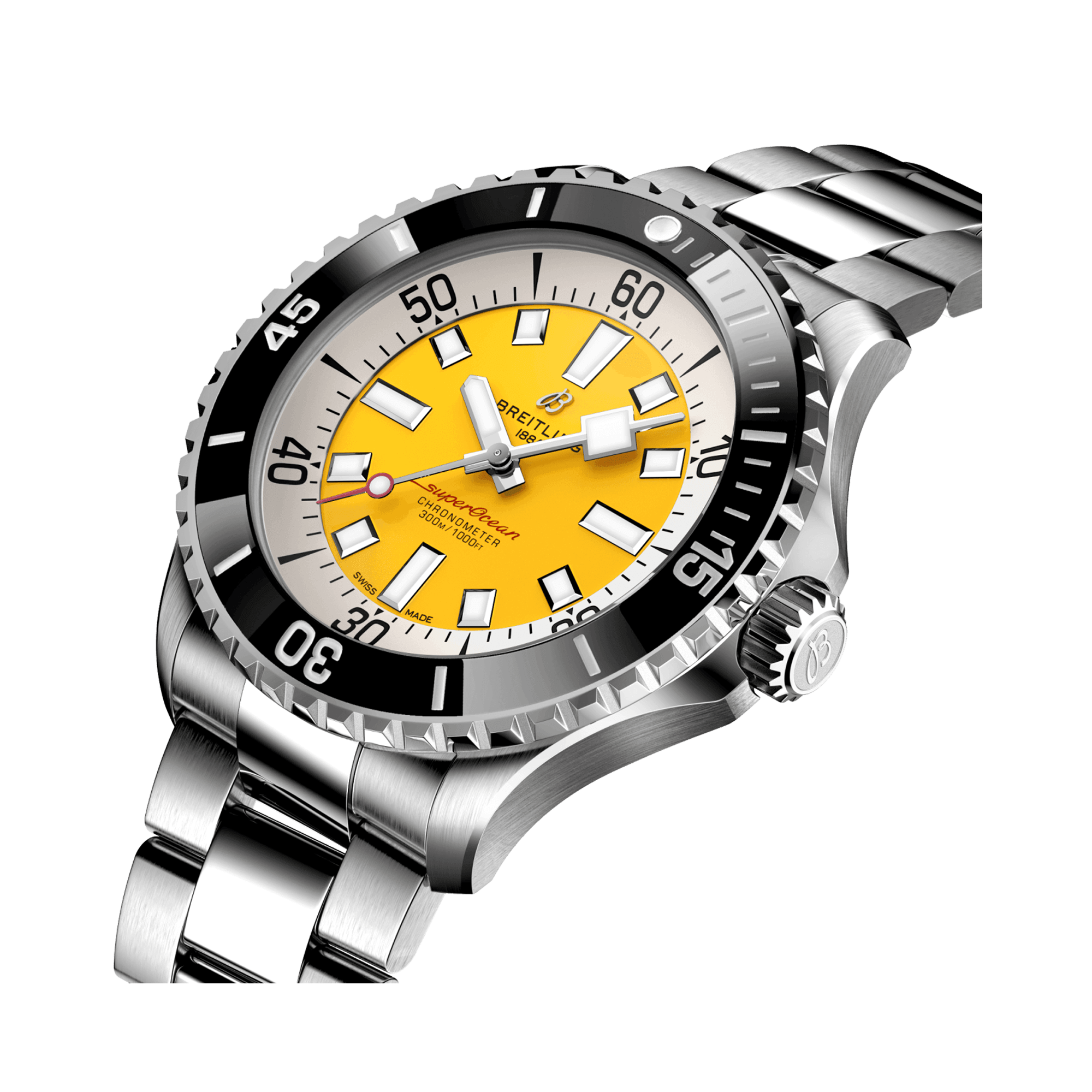 Superocean Automatic 46 46mm, Yellow Dial, Dot Numerals_2