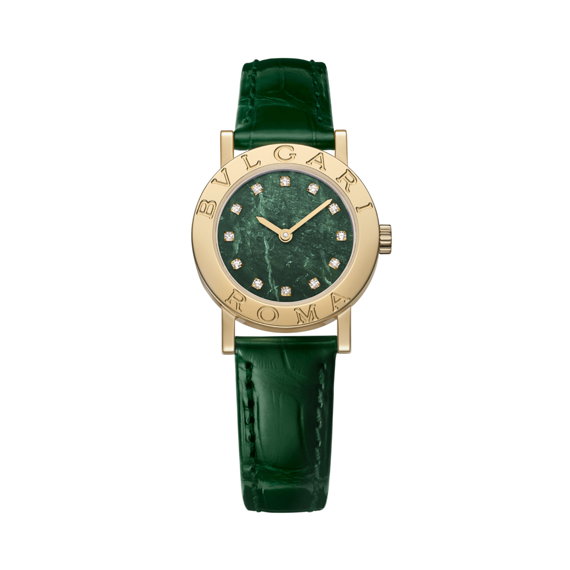 Bvlgari Bvlgari 26mm, Green Diamond set Dial_1