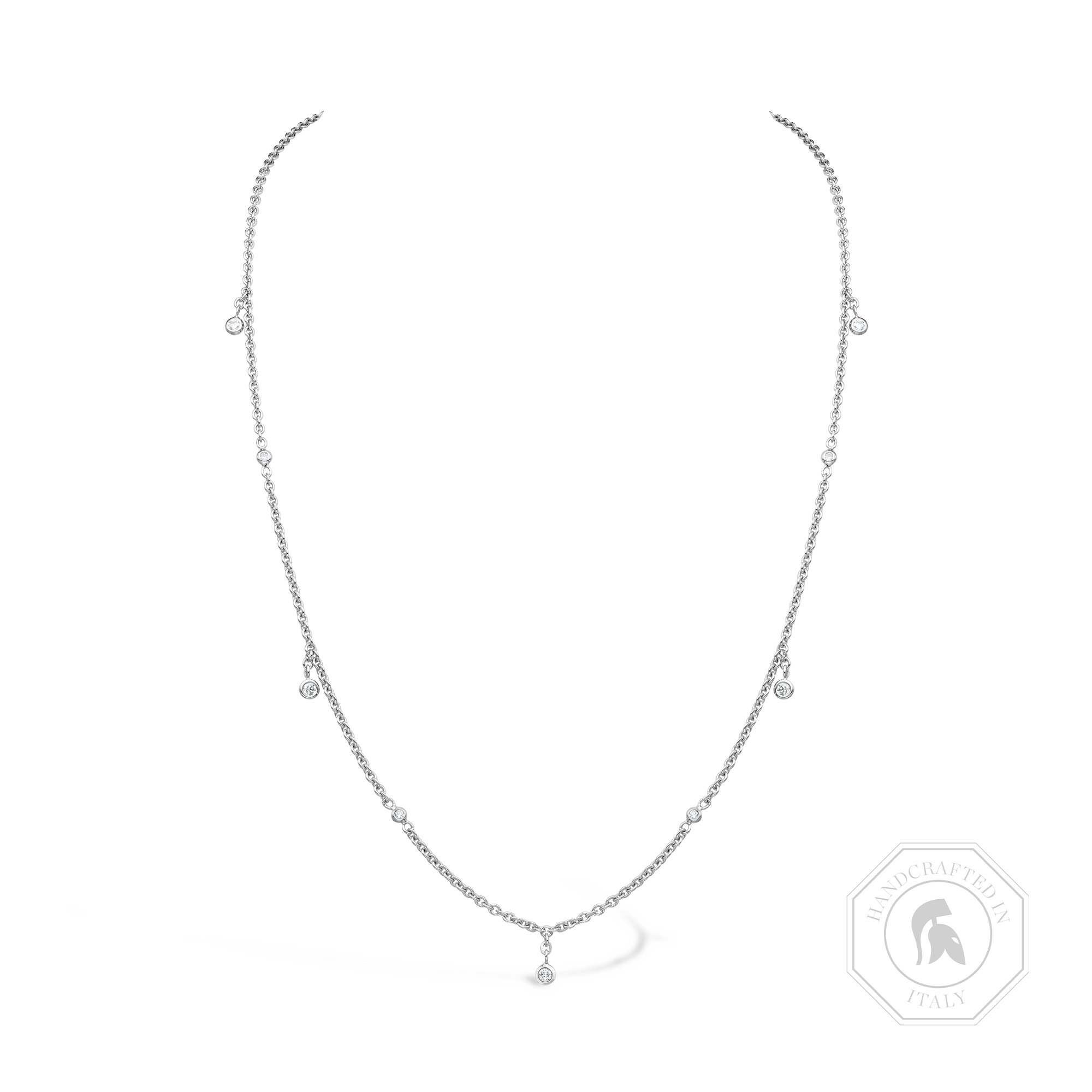 Sundance Necklace with Diamond Pendants (45cm) Brilliant Cut, Spectacle Set_1