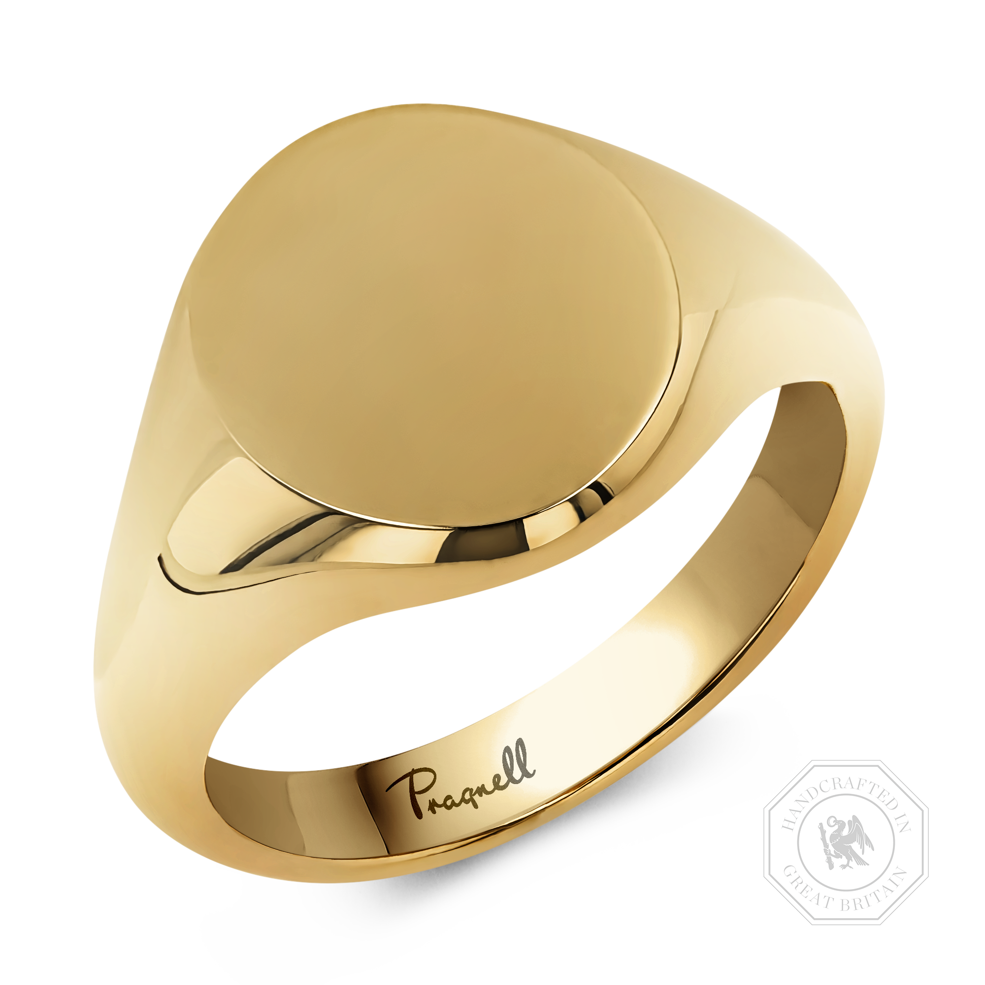 Plain Oval Signet Ring _1