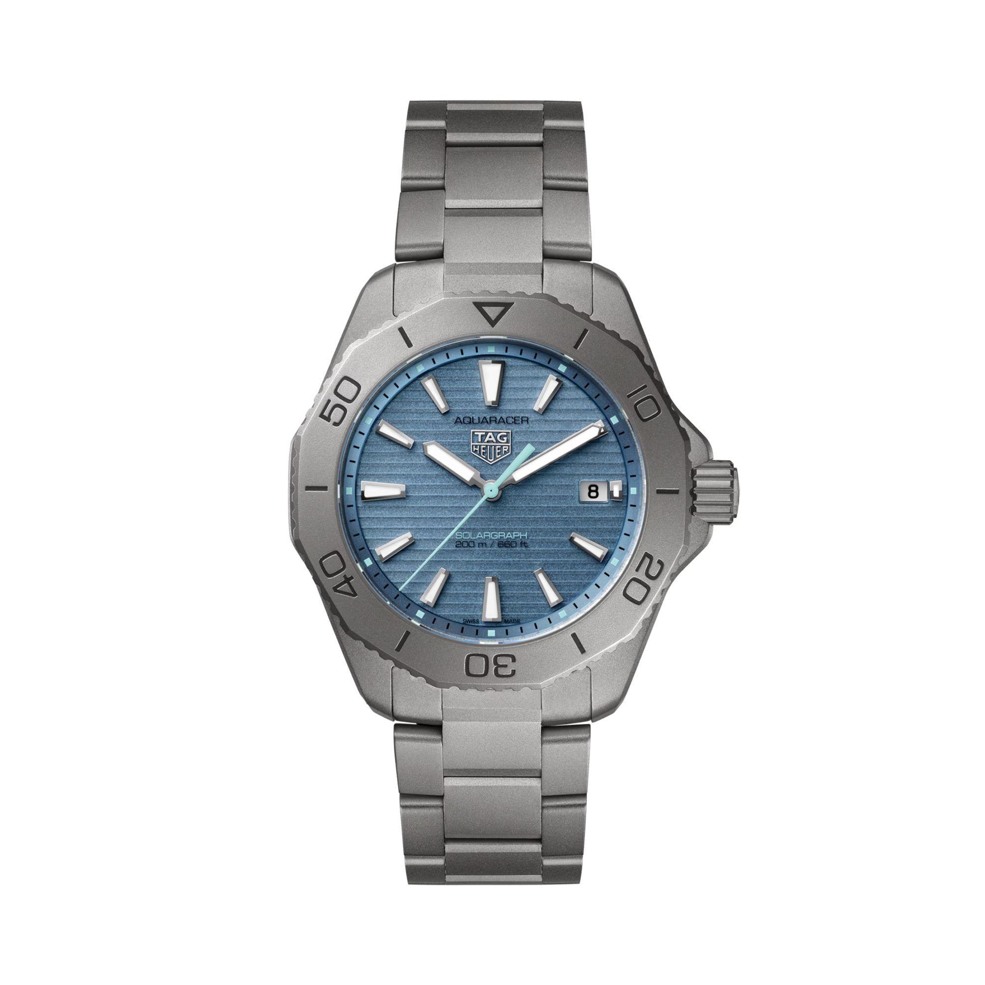 Tag Heuer Aquaracer Professional 200 Solargraph 40mm, Blue Dial, Baton Numerals_1