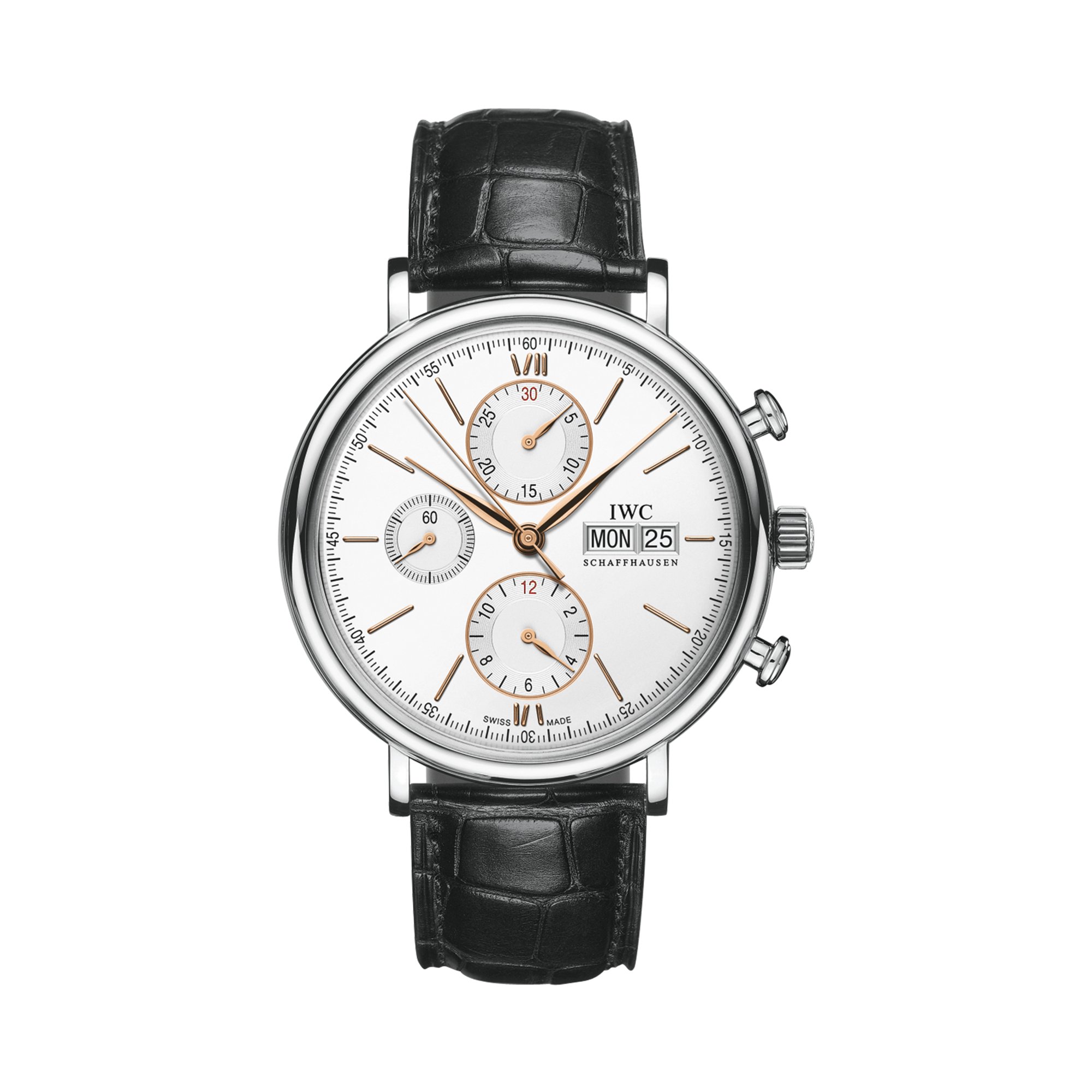 IWC Portofino Chronograph 42mm, Silver Dial, Baton Numerals_1