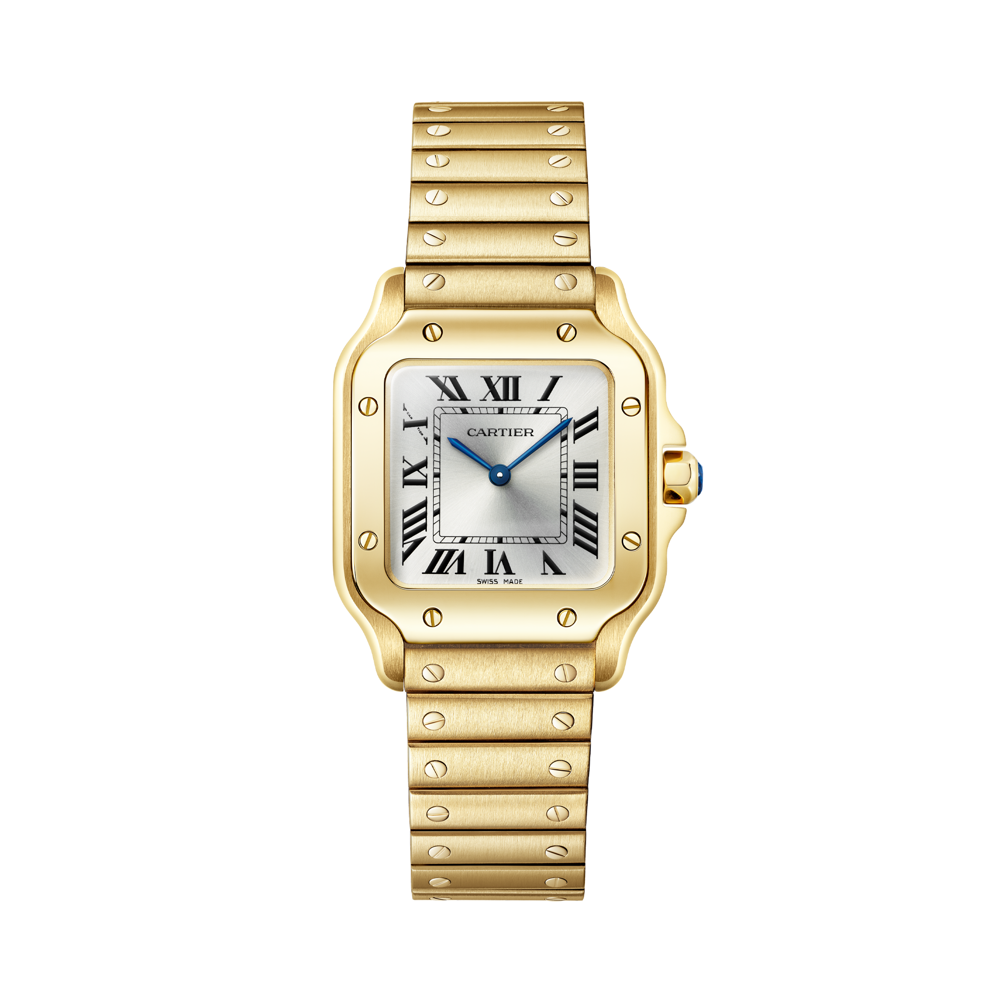 Cartier Santos de Cartier Small, Silver Dial, Roman Numerals_1