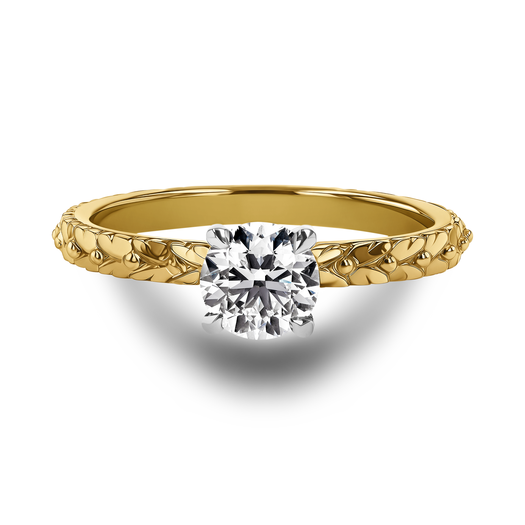 Apple Blossom 0.70ct Diamond Solitaire Ring Brilliant cut, Claw set_2