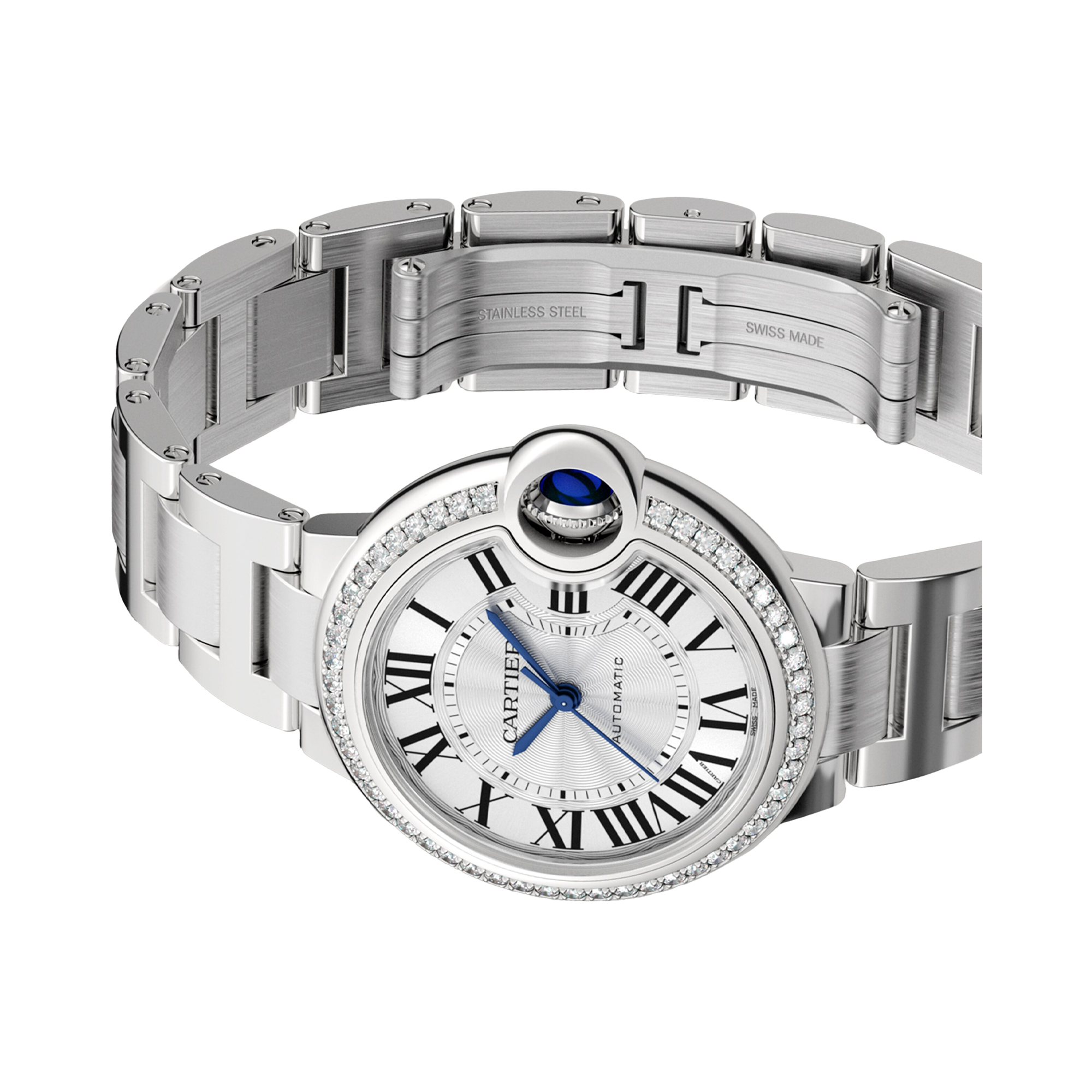 Cartier Ballon Bleu de Cartier 33mm, Silver Dial, Roman Numerals_2