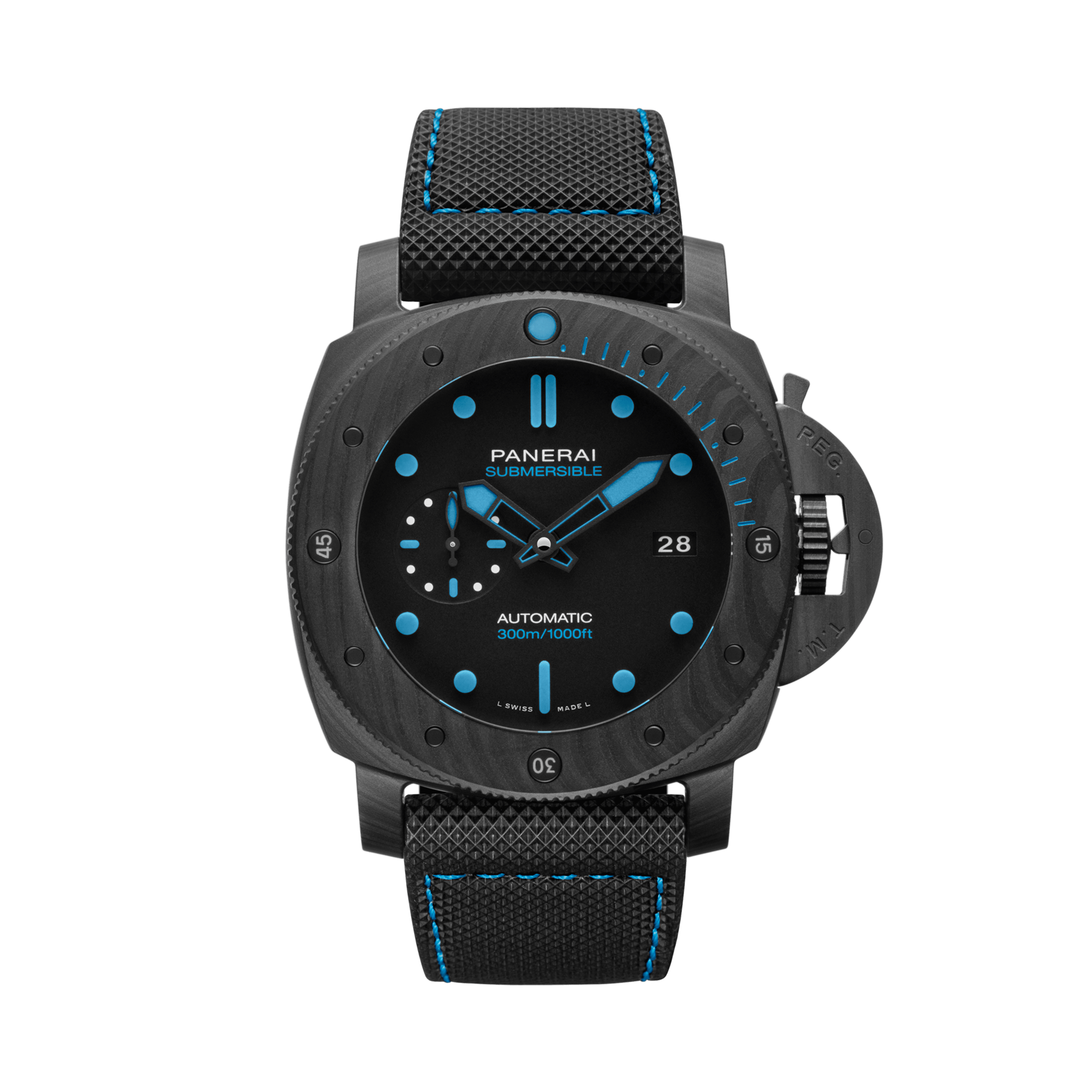 Panerai Submersible Carbotech™ - 47mm Black Dial, Baton Numerals_3