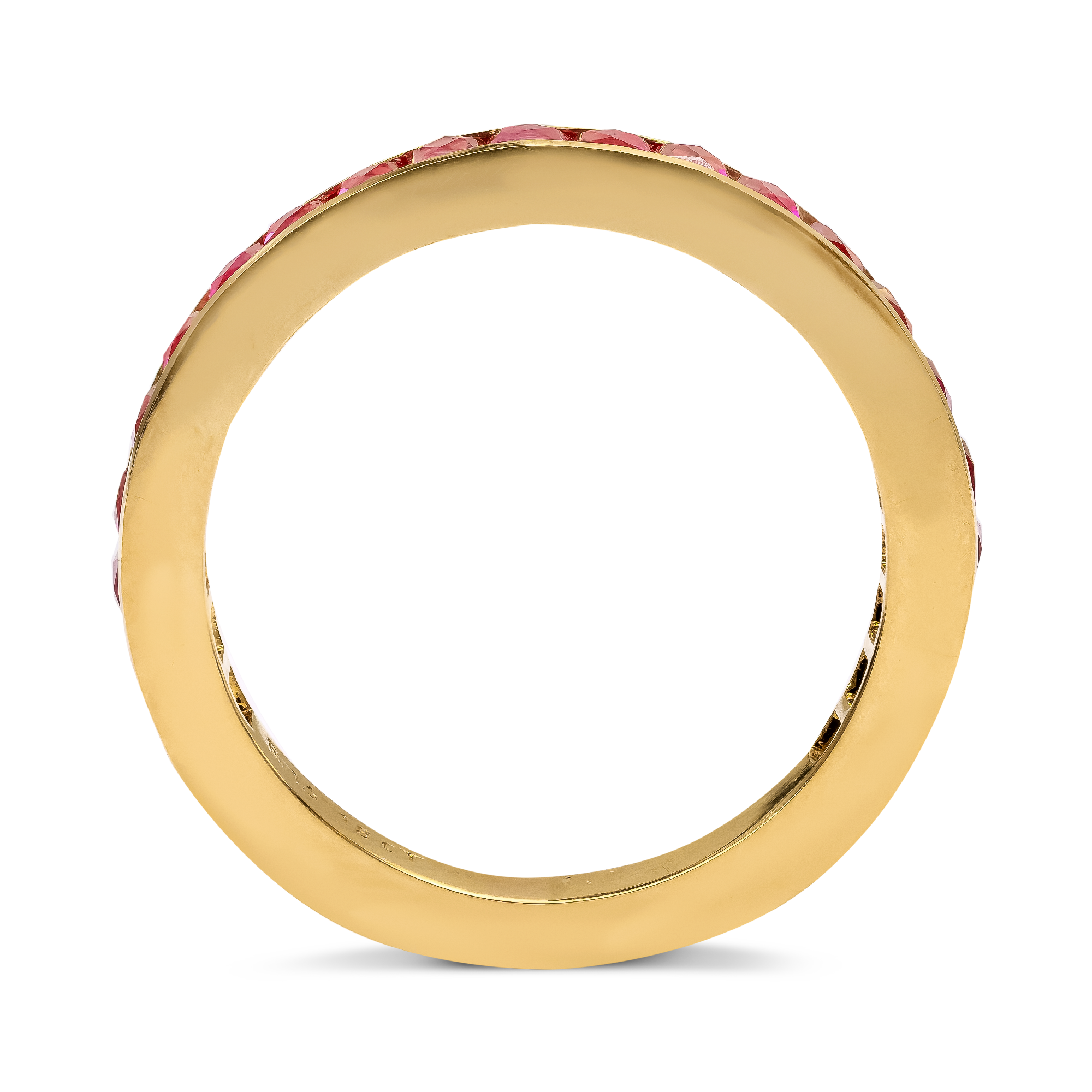 French Cut 1.50ct Ruby Full Eternity Ring French Cut, Channel Set_3