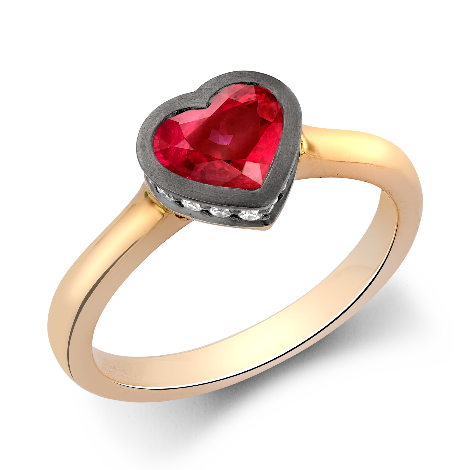 Legacy 1.07 Heartshape Ruby Solitaire Ring Heartshape, Rubover Set_1