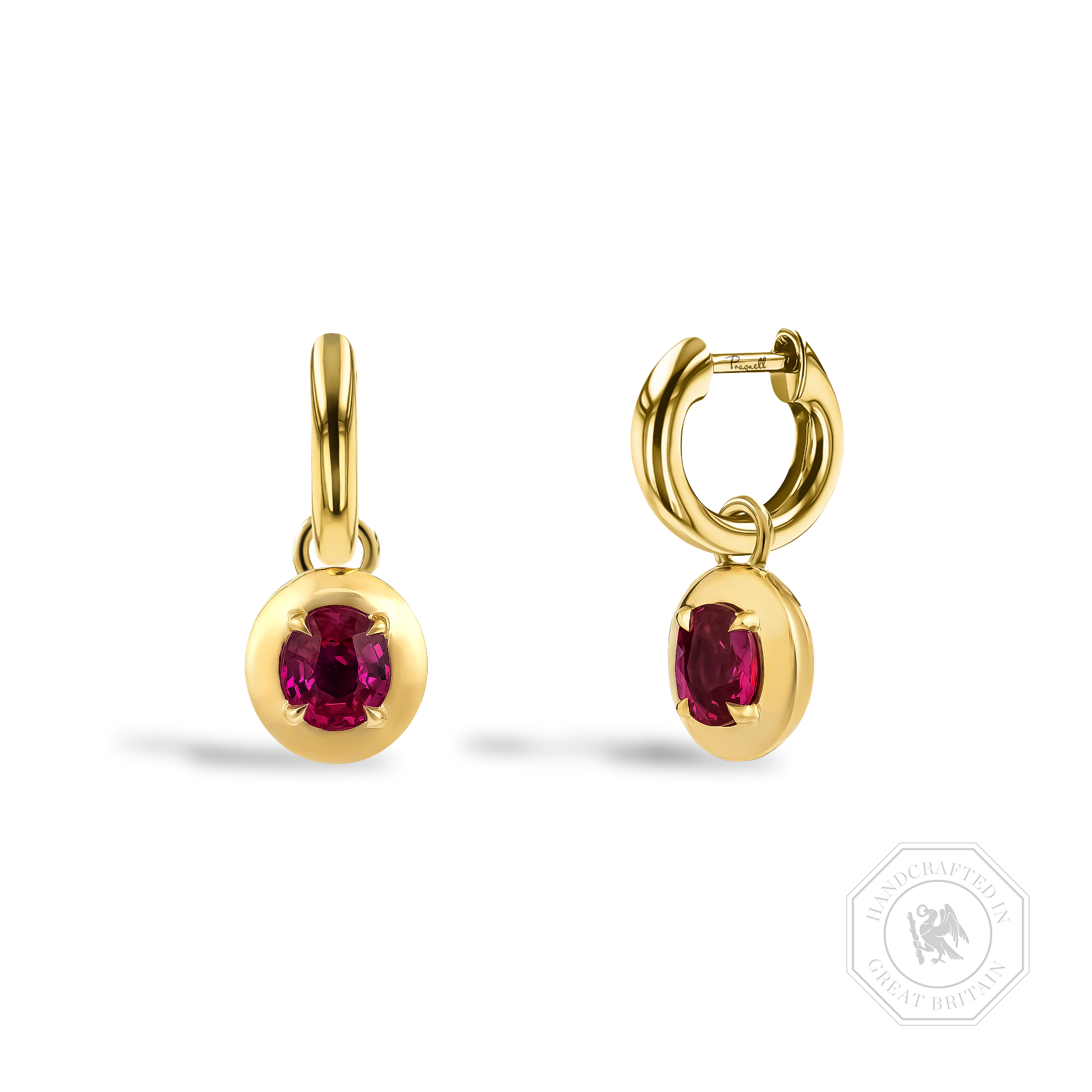 Skimming Stone 1.30ct Sapphire and Diamond Drop Earrings Oval Cut, Claw Set_1