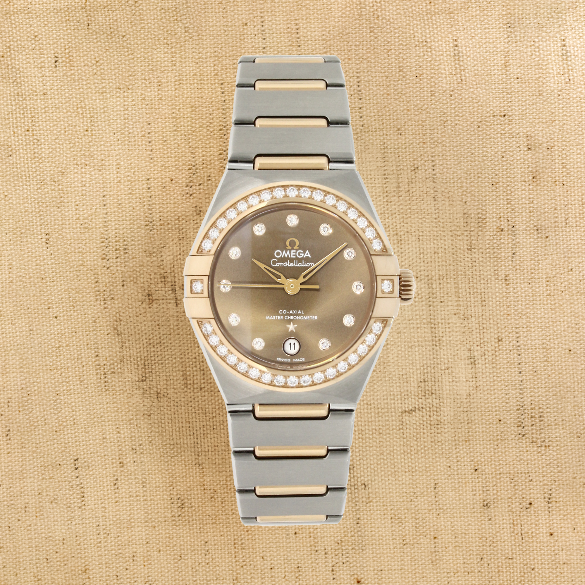 OMEGA Constellation 29mm, Brown Dial, Diamond Numerals_1