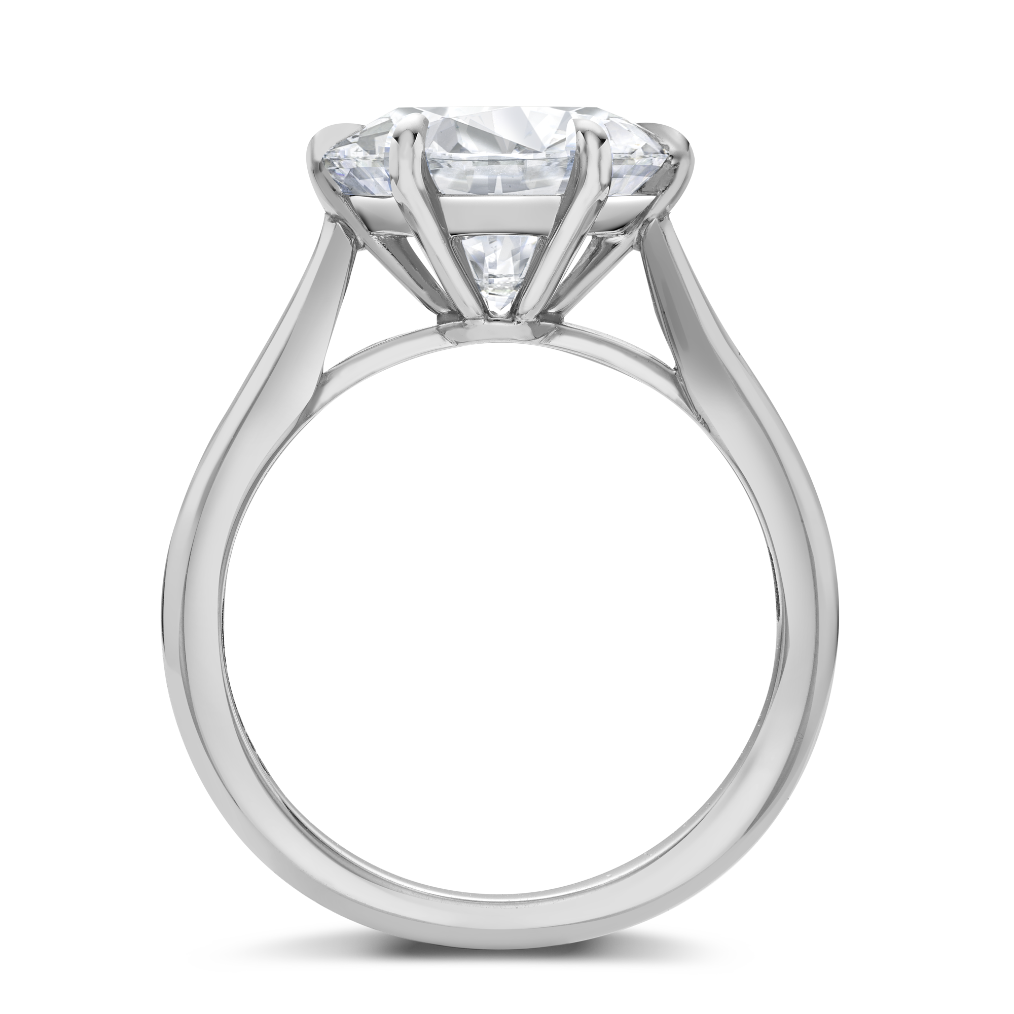 Classic Six-Claw 4.08ct Brilliant Cut Diamond Ring Brilliant cut, Claw set_3