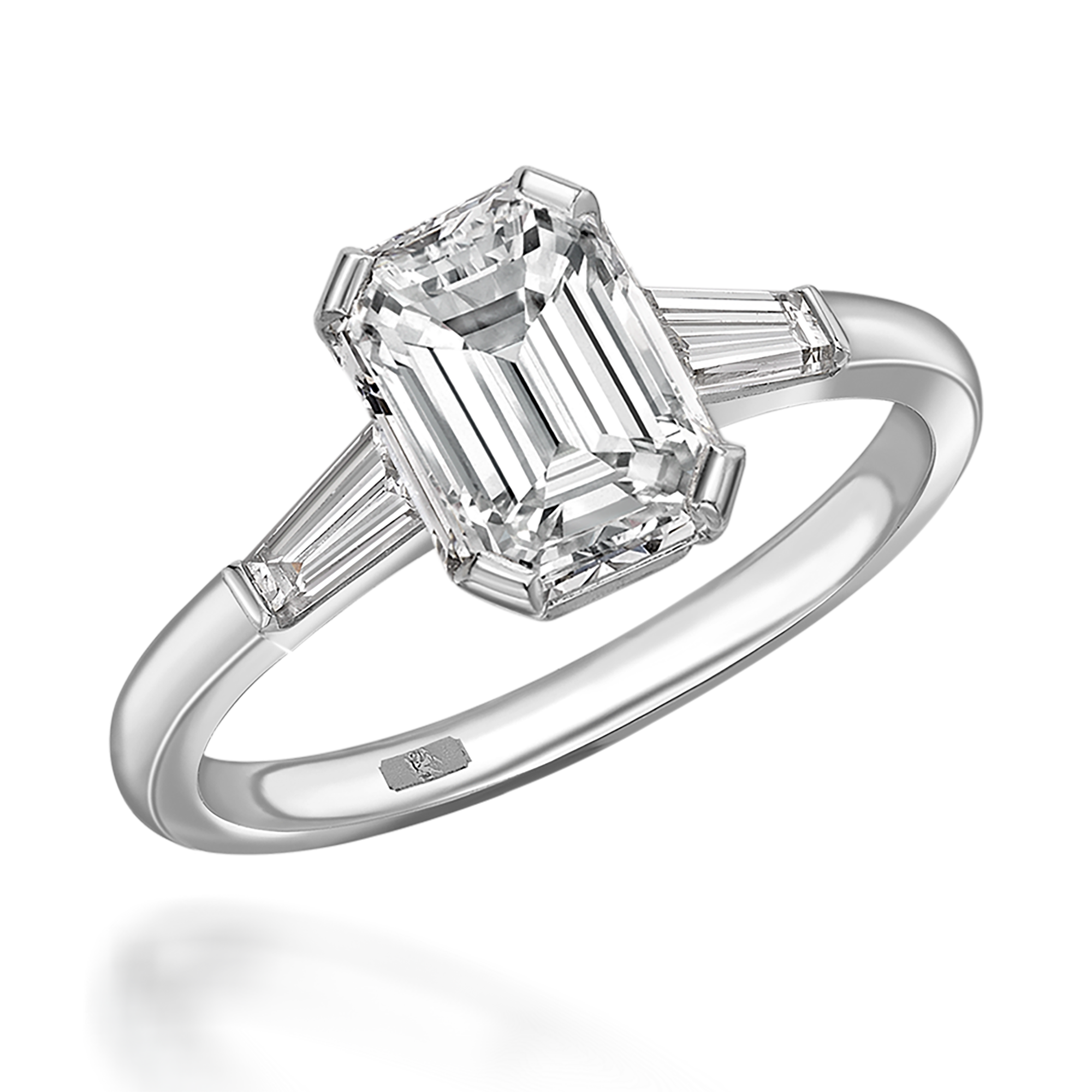 Regency 1.20ct Diamond Solitaire Ring Emerald Cut, Claw Set_1