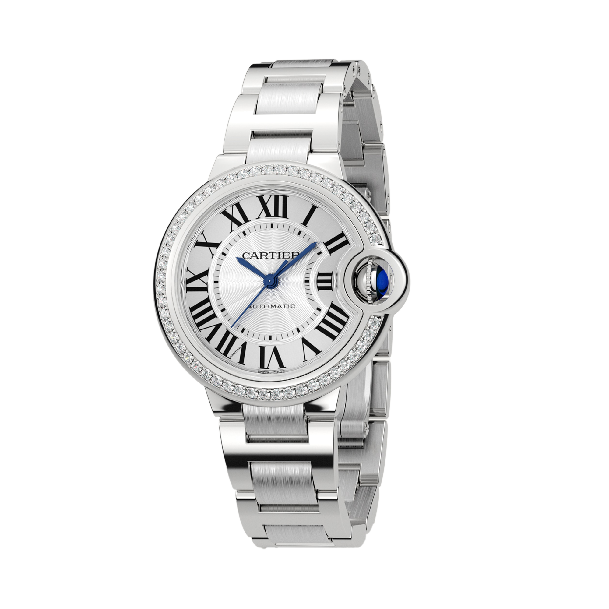 Cartier Ballon Bleu de Cartier 33mm, Silver Dial, Roman Numerals_2