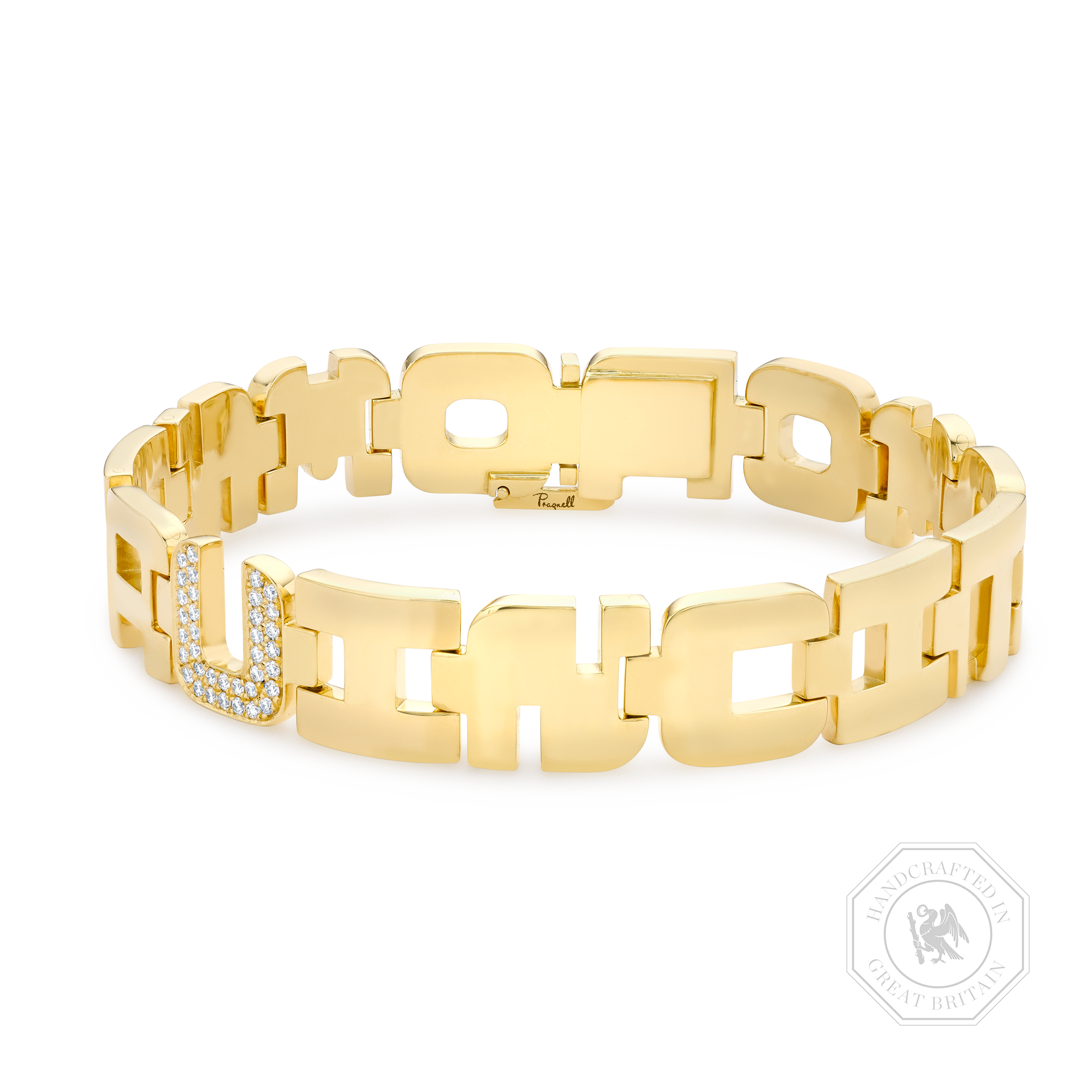 Loveletters Diamond "OMNIA VINCIT AMOR" Bracelet Brilliant Cut, Pavé Set_1