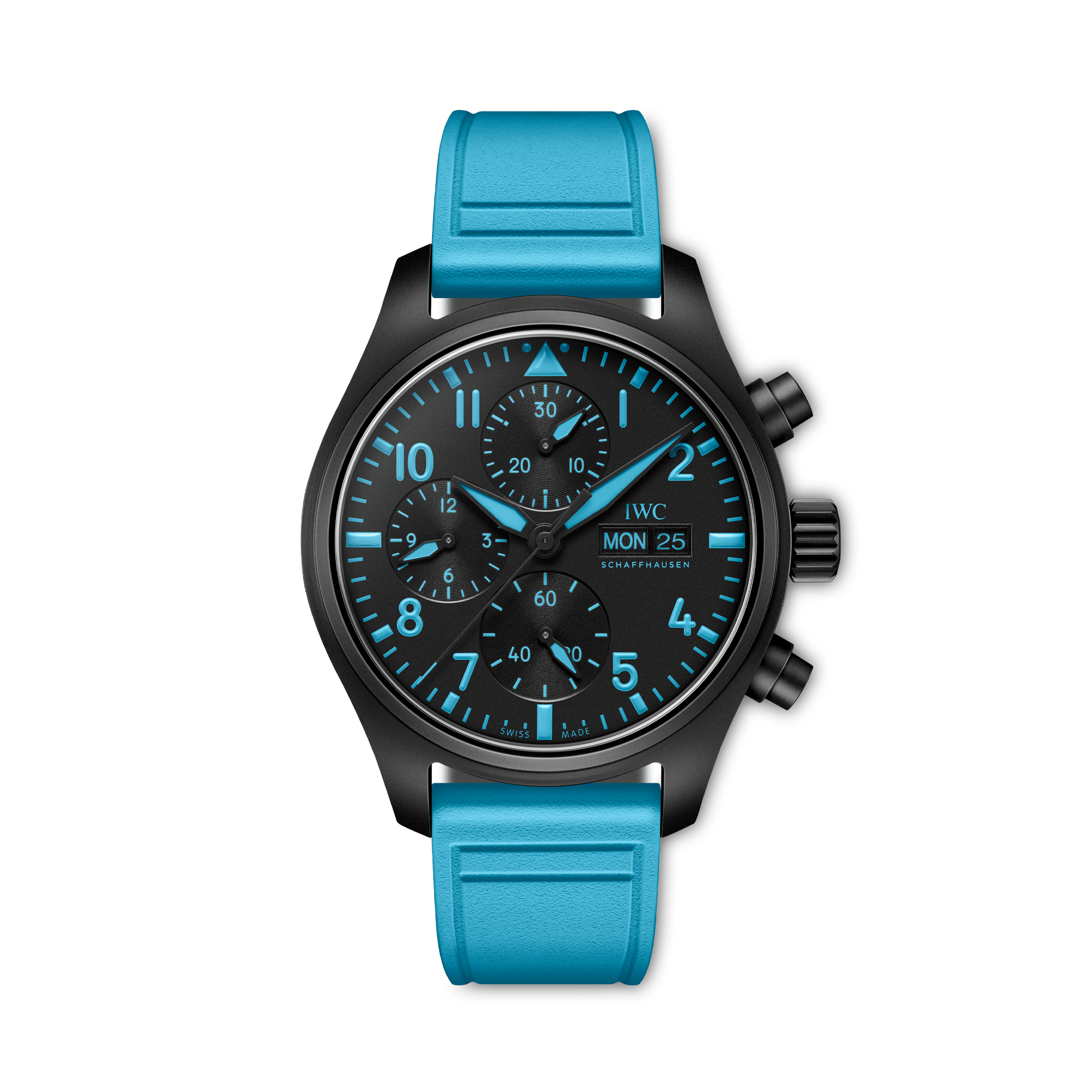 IWC Pilot’s Chronograph 41 George Russell 41.9mm, Black Dial, Arabic Numerals_1