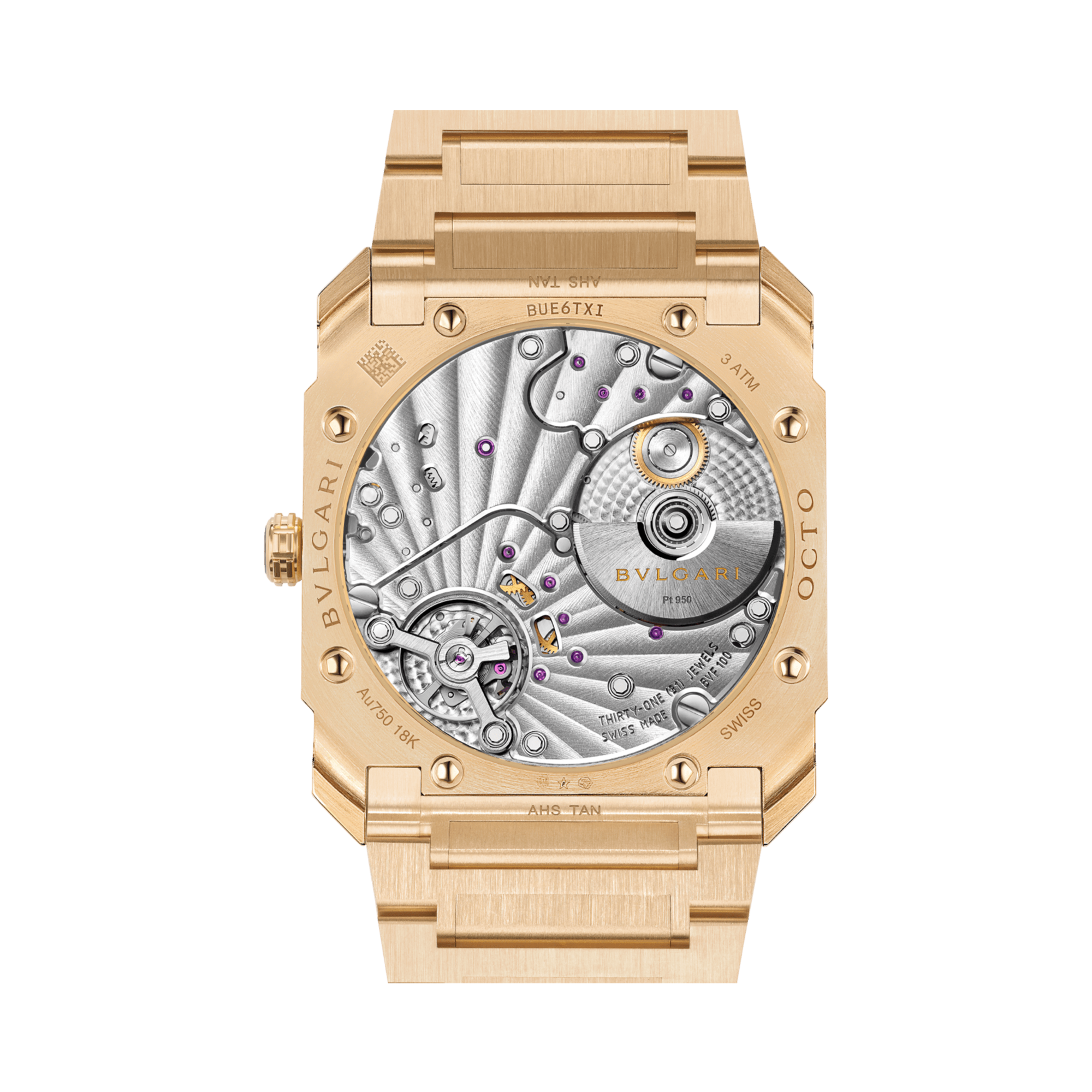 Bvlgari Octo Finissimo 37mm, Gold Dial, Baton/Roman Numerals_4