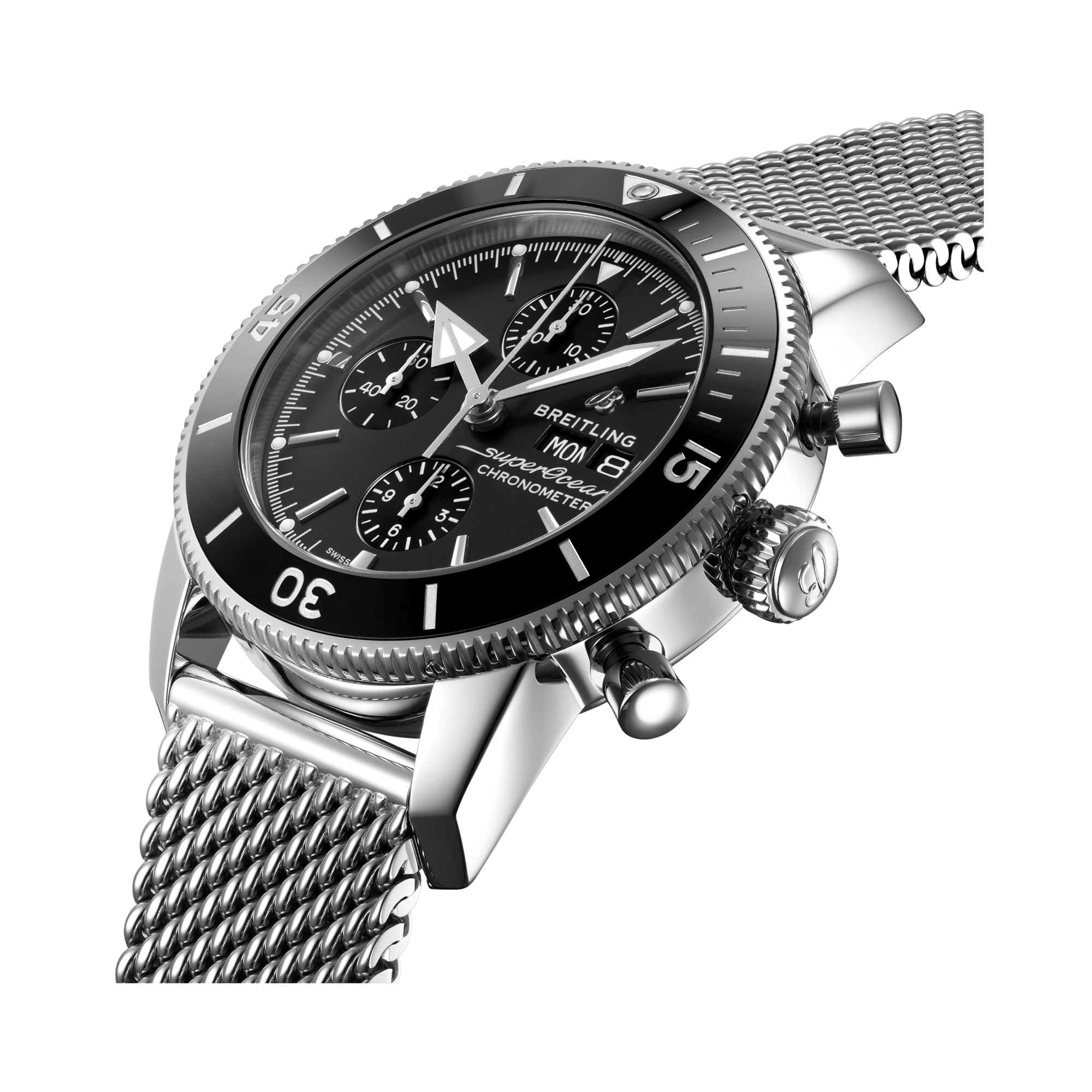 Breitling Superocean Heritage Chronograph 44mm, Black Dial, Baton Numerals_3