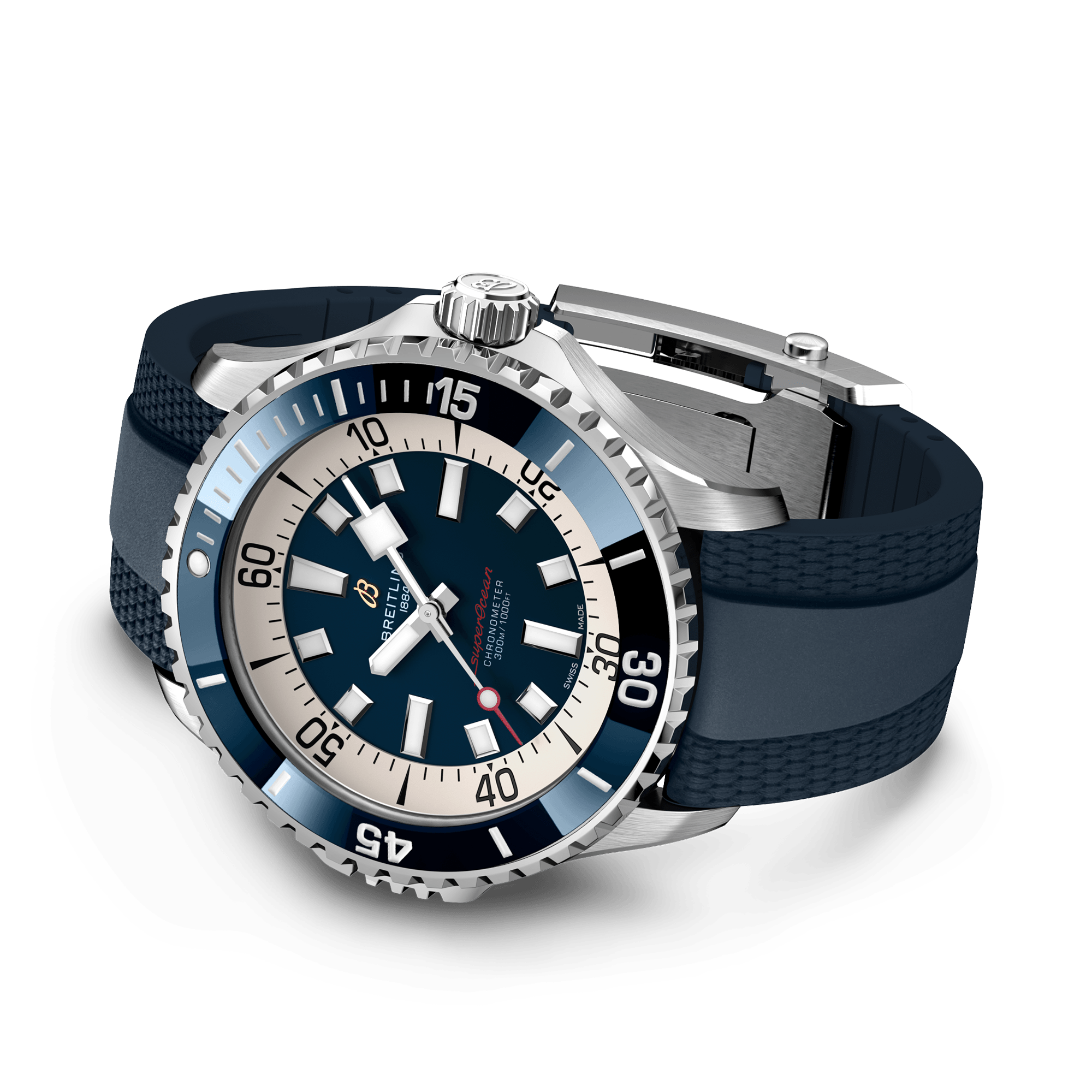 Breitling Superocean Automatic 46 46mm, Blue Dial, Arabic & Baton Numerals_4