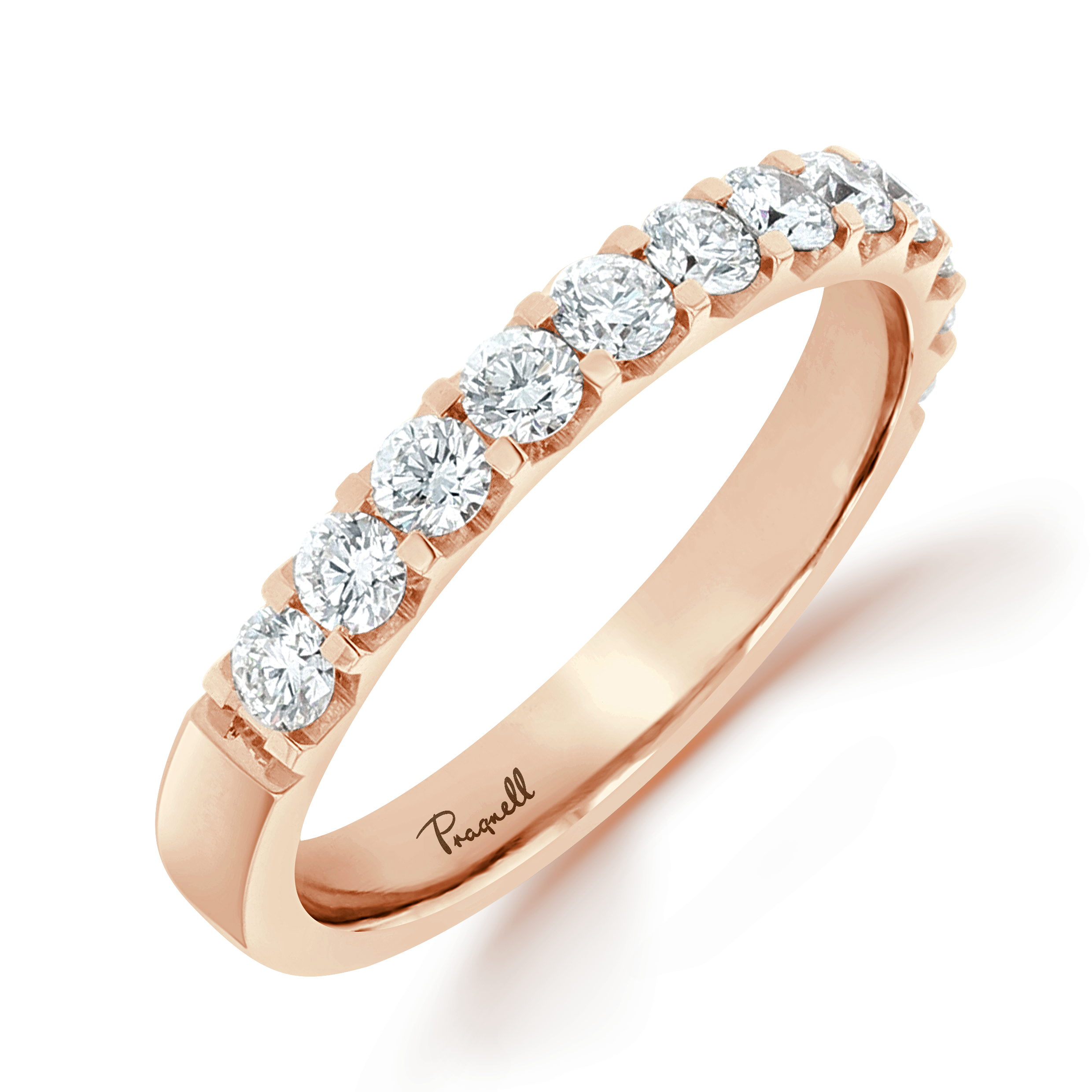 Brilliant Cut Diamond Half Eternity Ring Brilliant Cut, Half Eternity, Claw Set_1