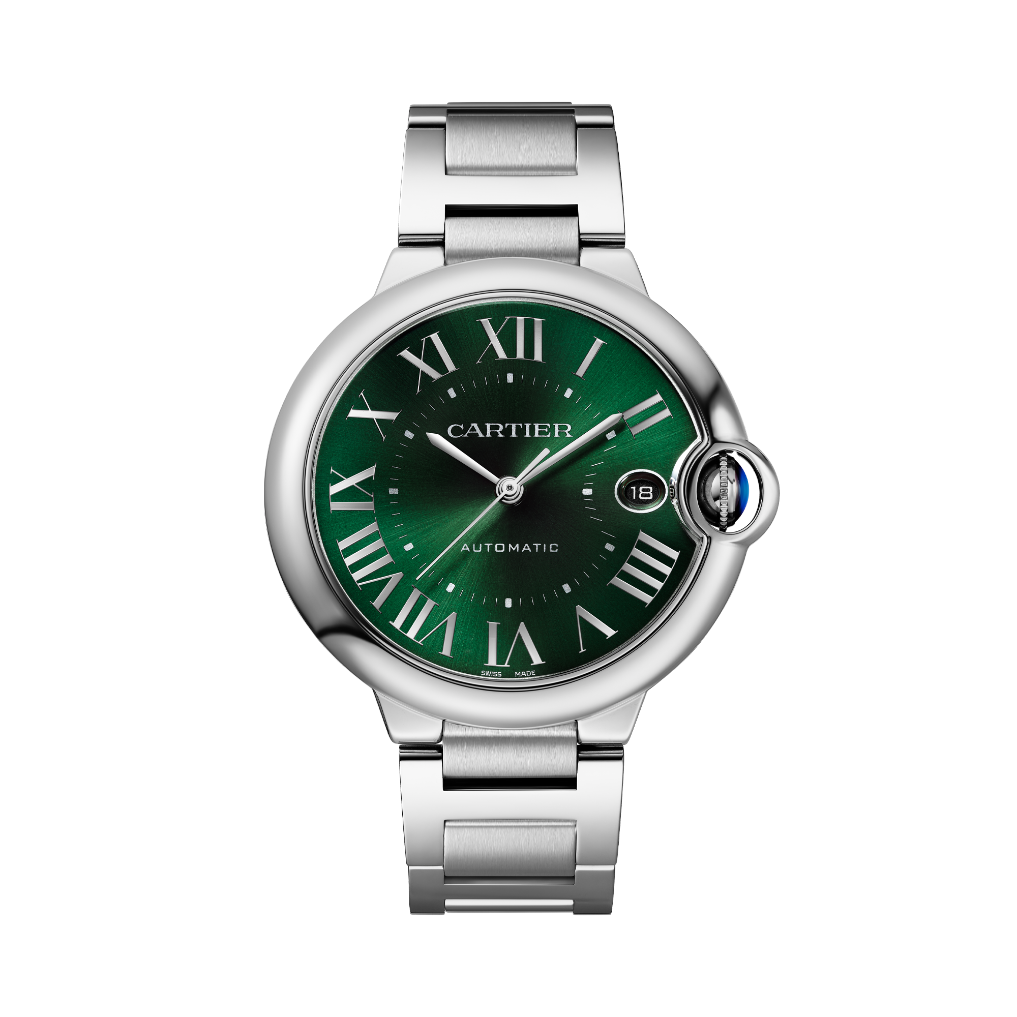 Cartier Ballon Bleu 40mm, Green Dial, Roman Numerals_1